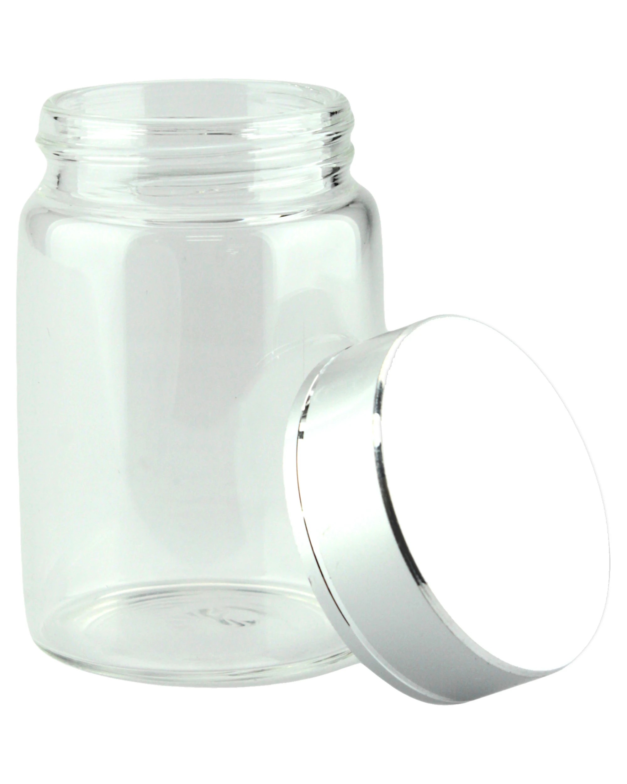 2 Durmaz Glass Round Screw Top Jar 100ml - Clear, 2 of 3