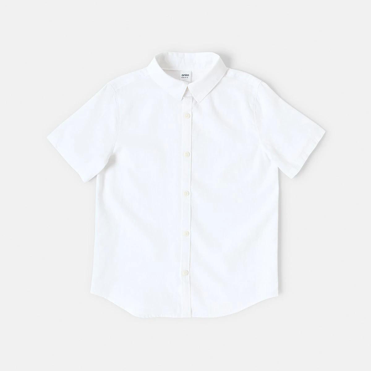 8 Short Sleeve Linen Shirt White, 8 of 9