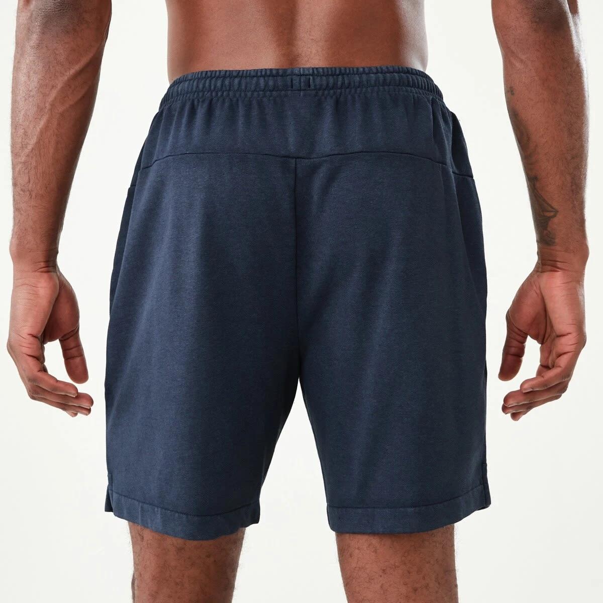 3 Active Mens Washed Terry Shorts Shade Navy, 3 of 7
