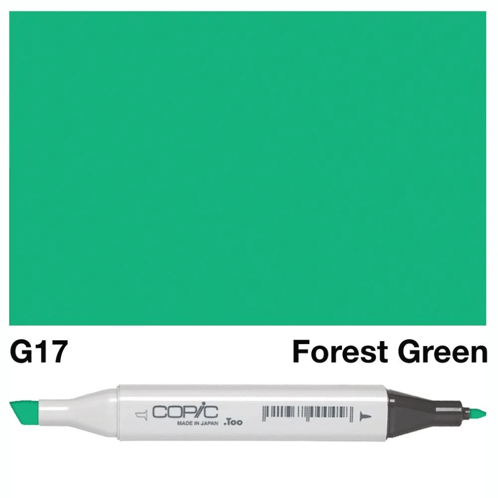 3 Copic Classic Original Dual Nib Marker G17 Forest Green, 3 of 3