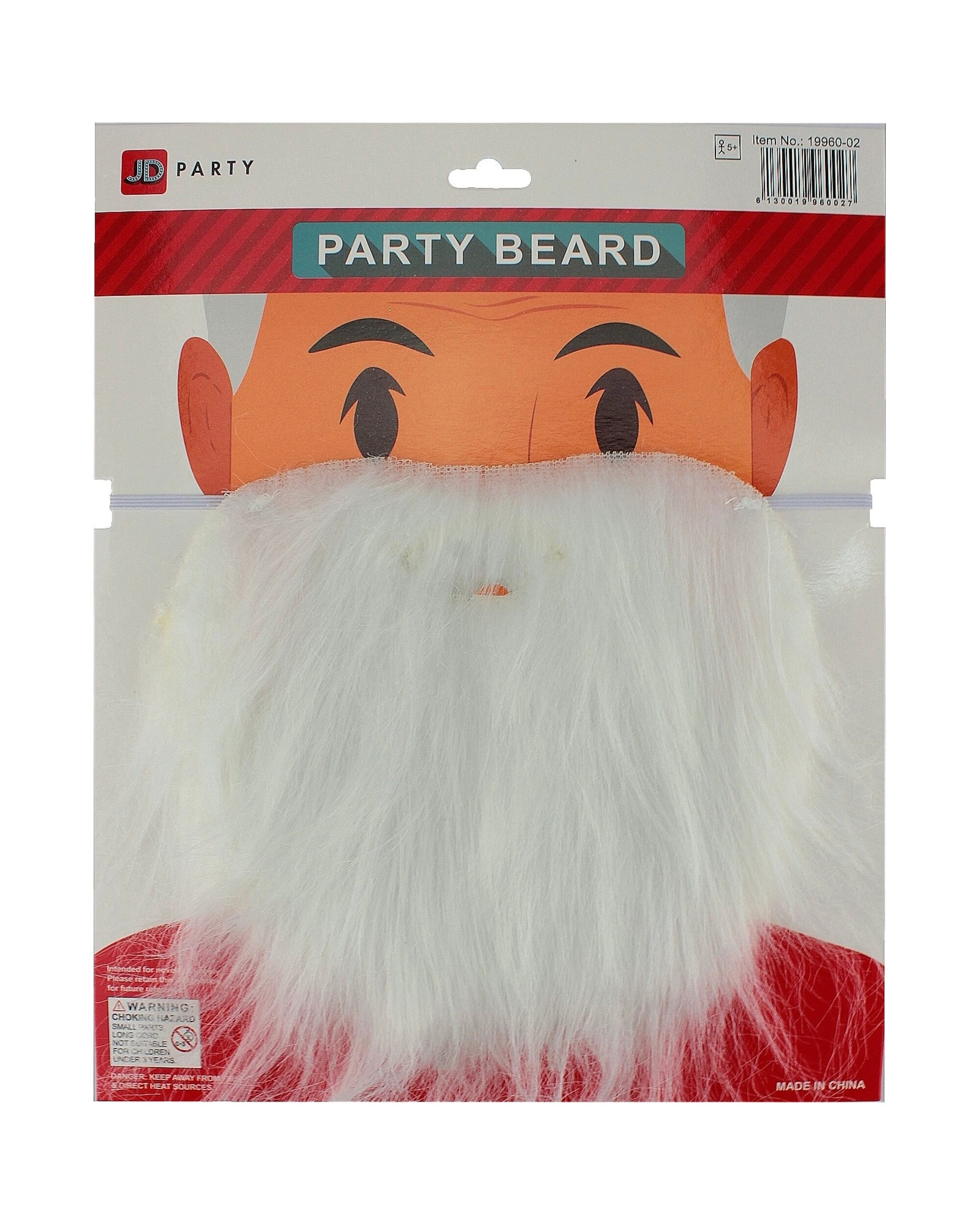 2 Partyrama White Party Beard - White, 2 of 2