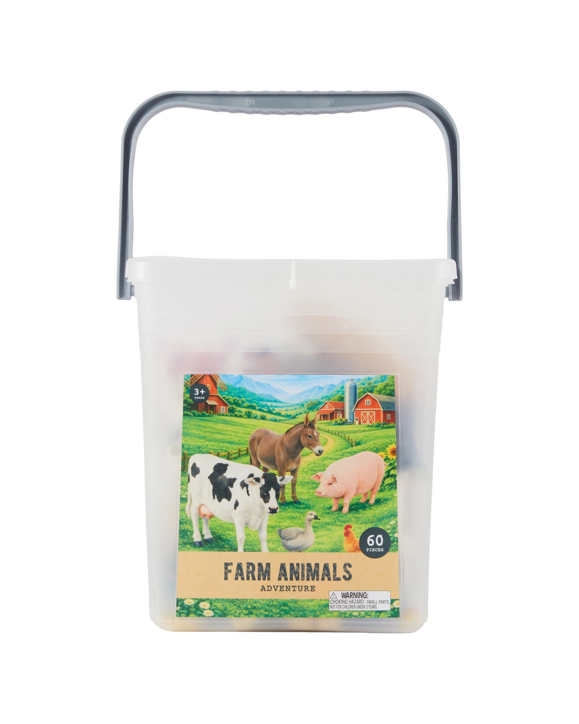 1 60 Piece Farm Animals Adventure Set, 1 of 6