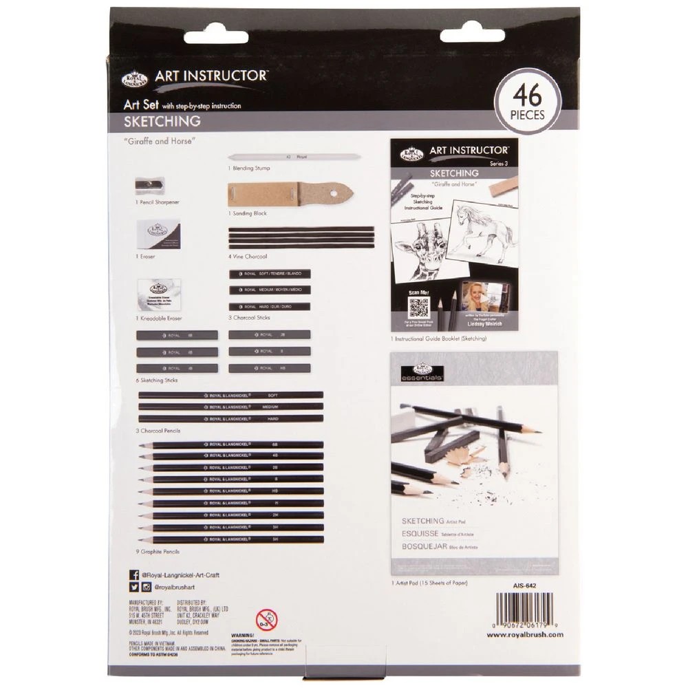 2 Royal & Langnickel Start in Arts Sketching Art Set 46 Piece, 2 of 6
