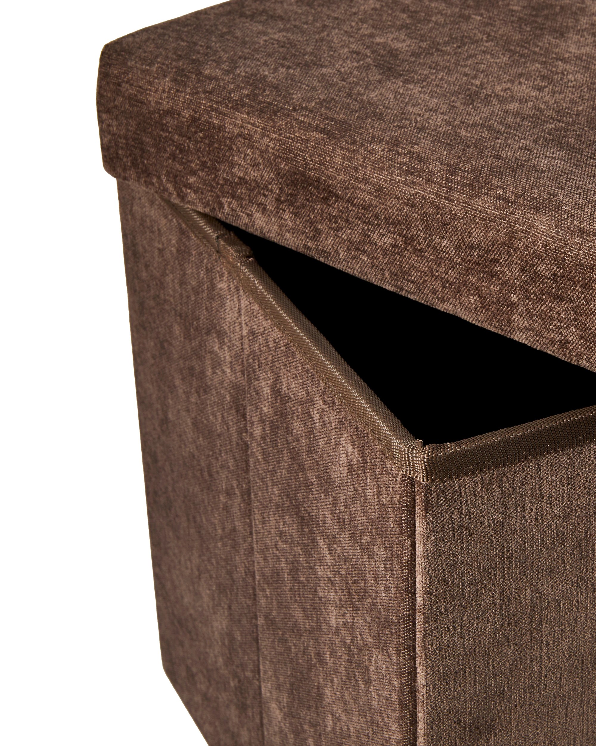 7 Rectangle Storage Ottoman - Chocolate, 7 of 9