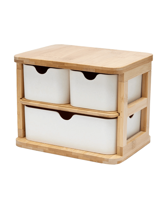 3 Drawer Bamboo Storage Unit