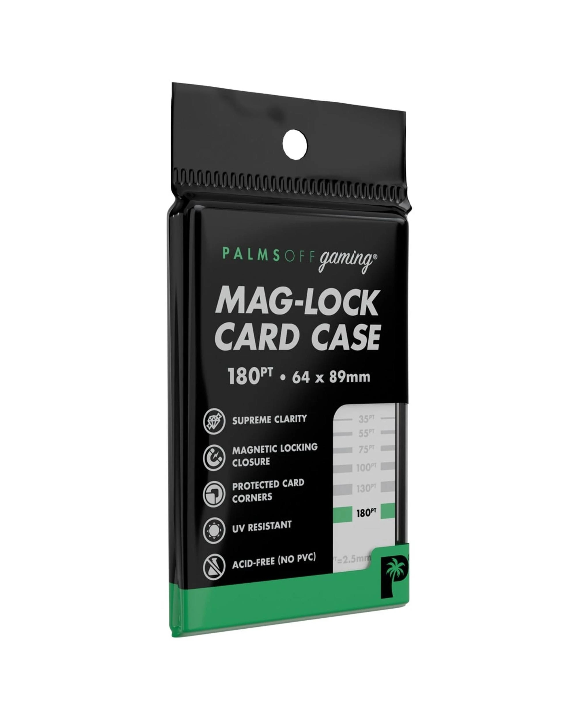 1 Palms Off Gaming 180pt Mag-Lock One-Touch Case - Clear, 1 of 4
