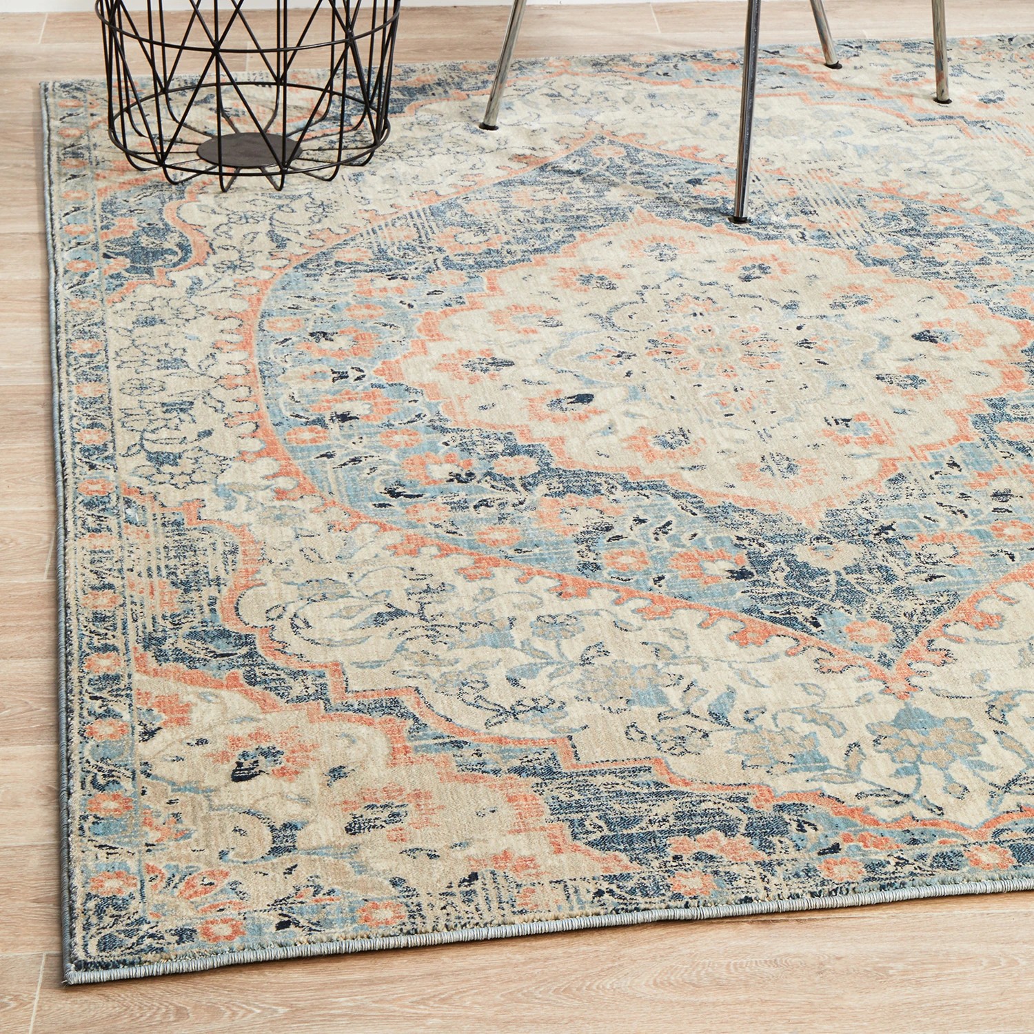 1 Common Ground Rugs Sojourn 150 230x160cm - Medium Power Loomed Pet Friendly Floor Rug - Beige, 1 of 9