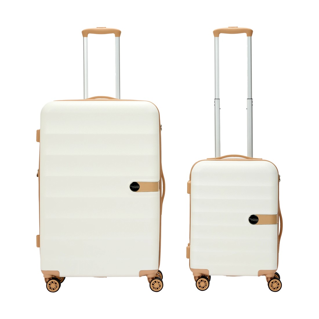 4 2 Piece Two Tone Hard Case Set - Cream, 4 of 8