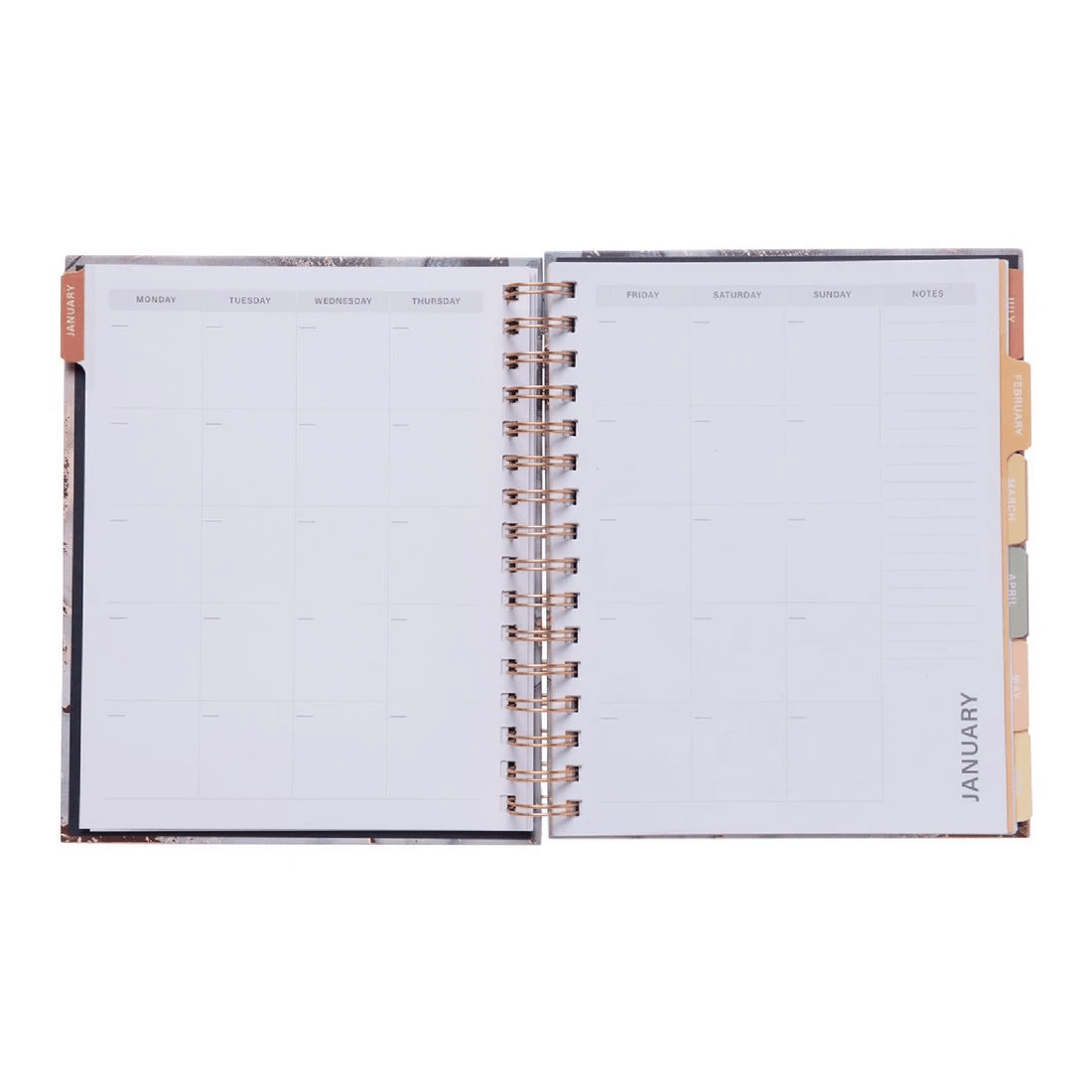 6 Otto 18 Month Undated Planner Marble, 6 of 8