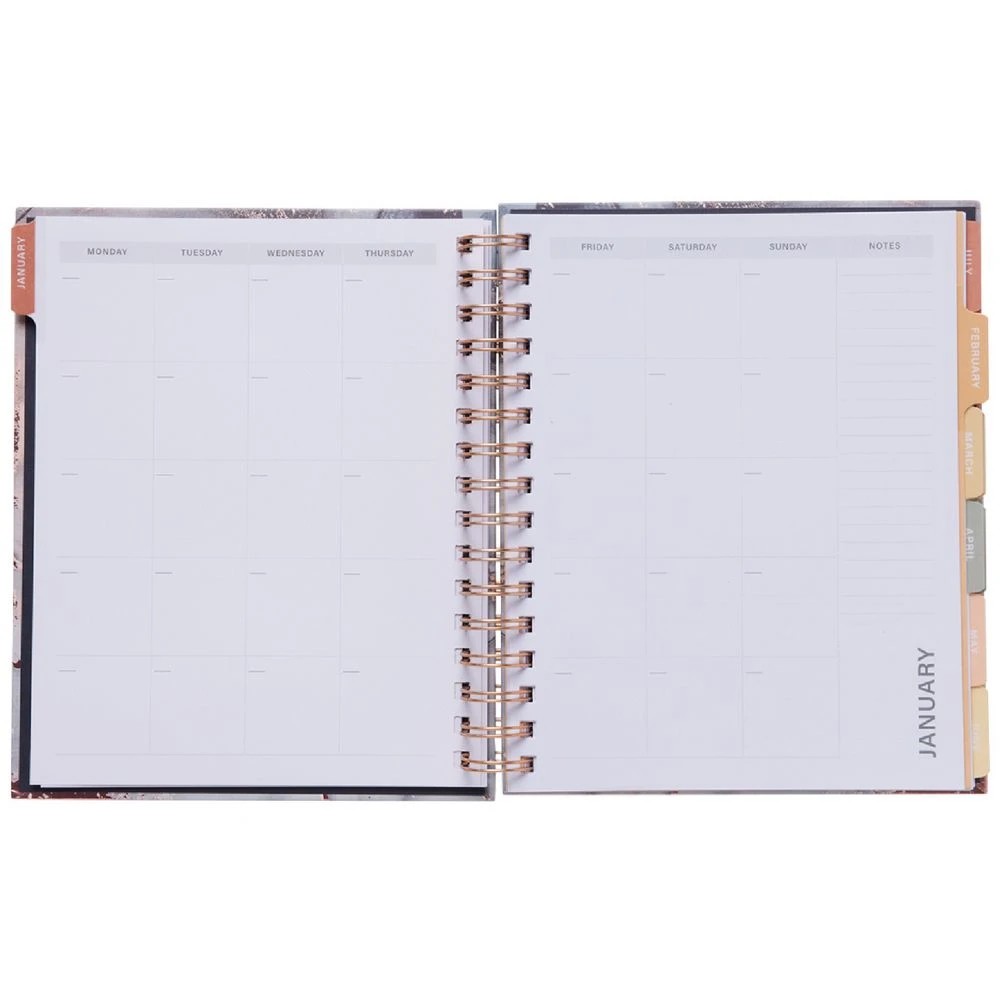 6 Otto 18 Month Undated Planner Marble, 6 of 8