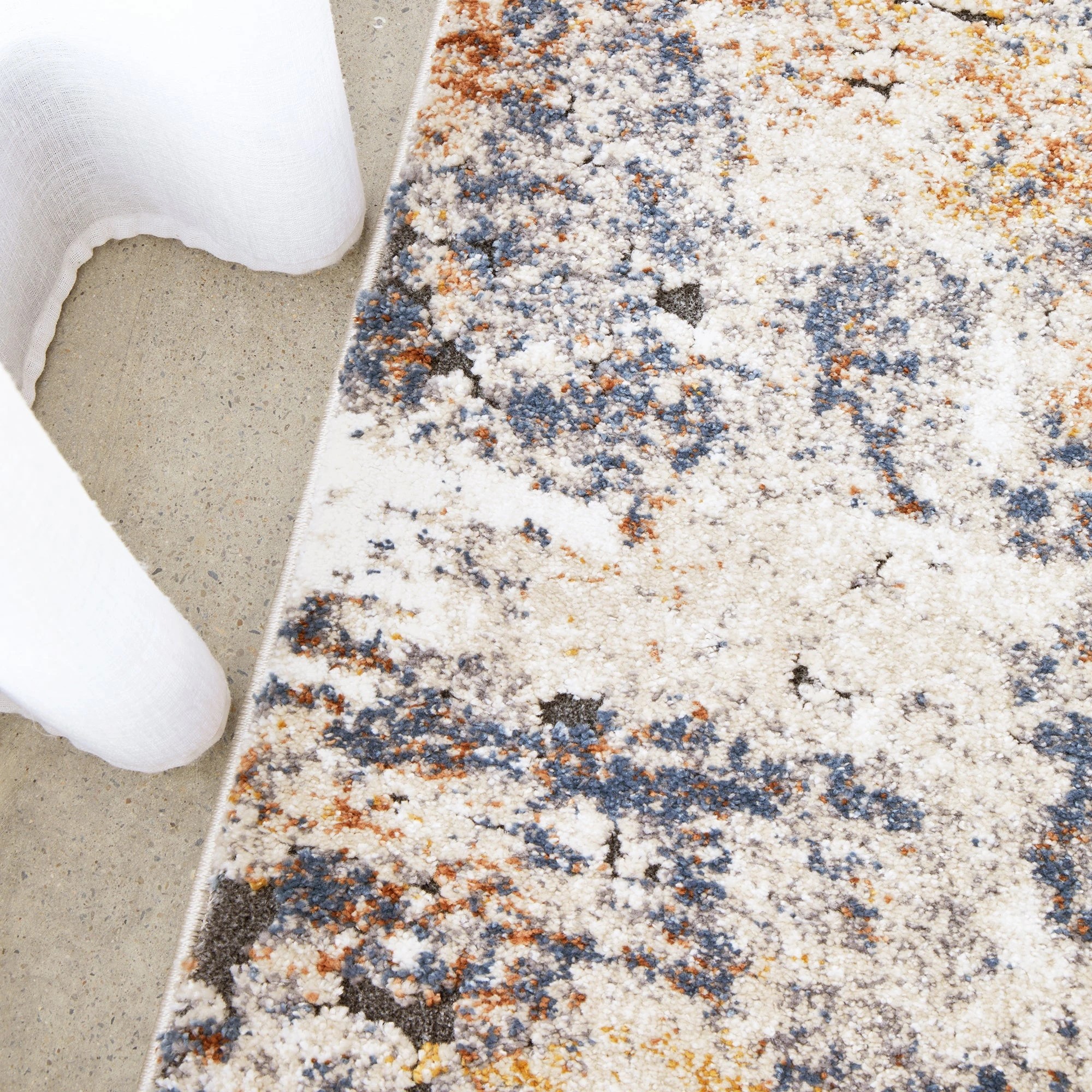4 Common Ground Rugs Breezewood 88 290x200cm - Large Indoor Floor Rug - White, 4 of 7