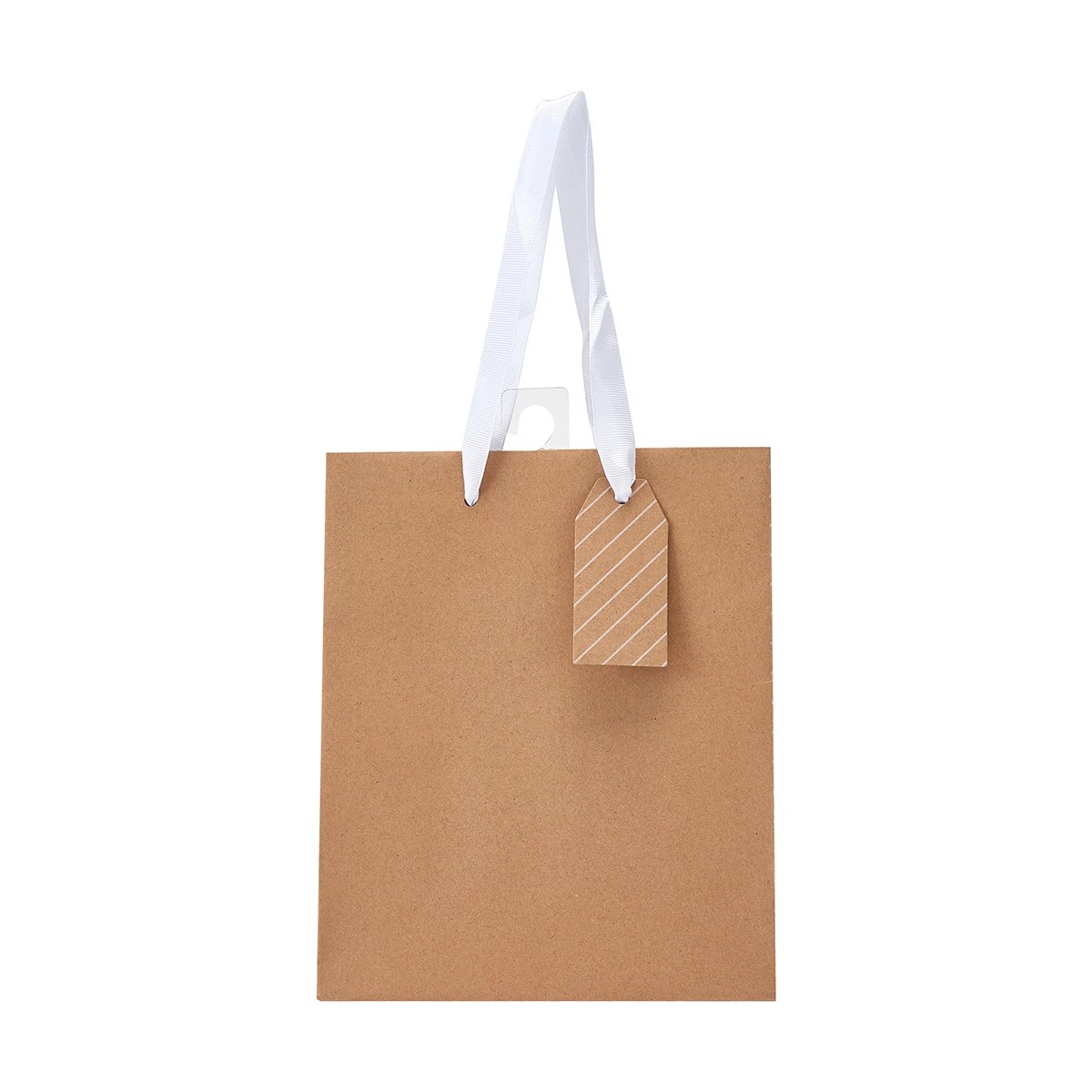 2 Kraft Stripe Gift Bag - Medium, 2 of 7