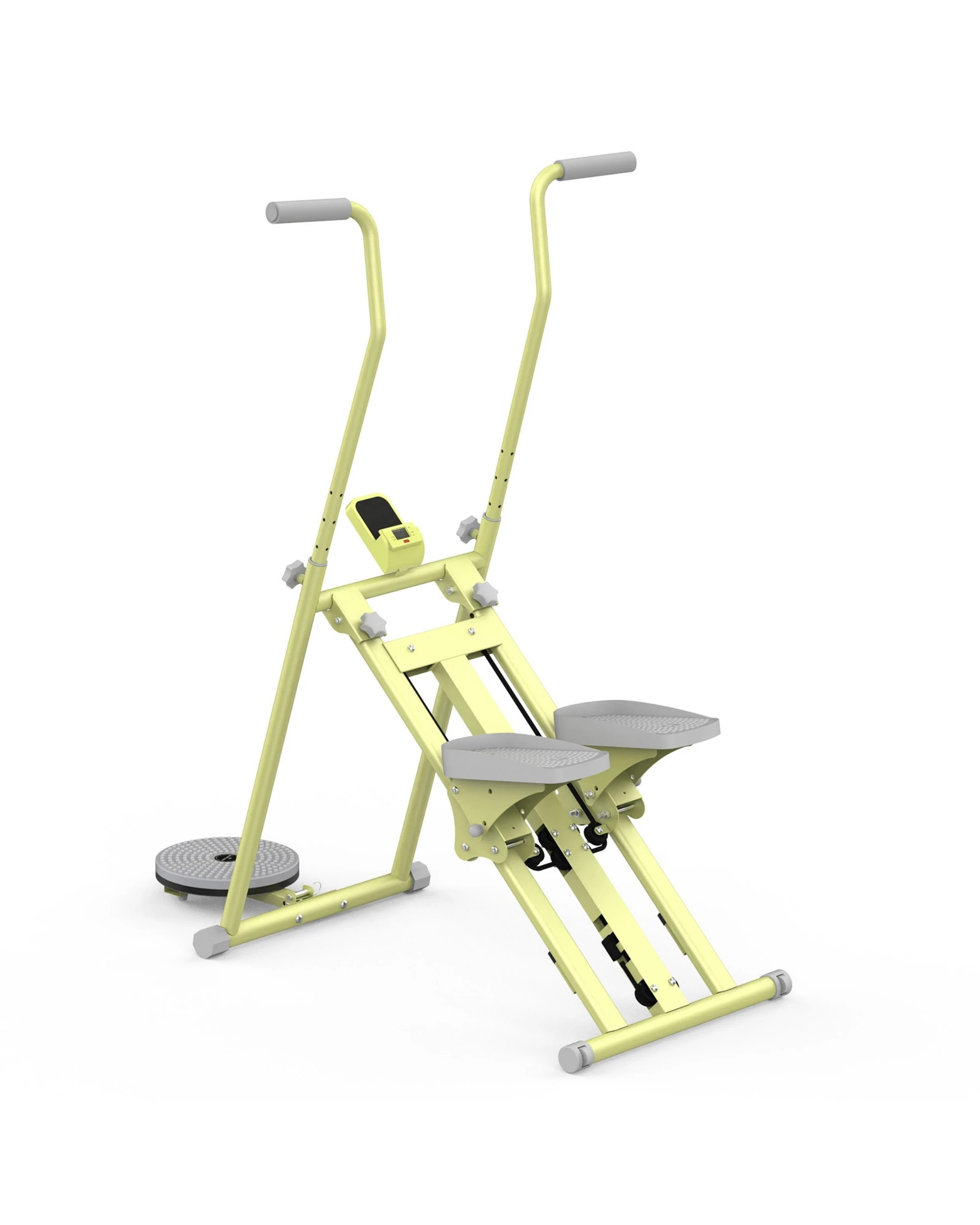 5 Advwin Vertical Climber Exercise Machine Adjustable Stair Stepper Yellow&Green, 5 of 6