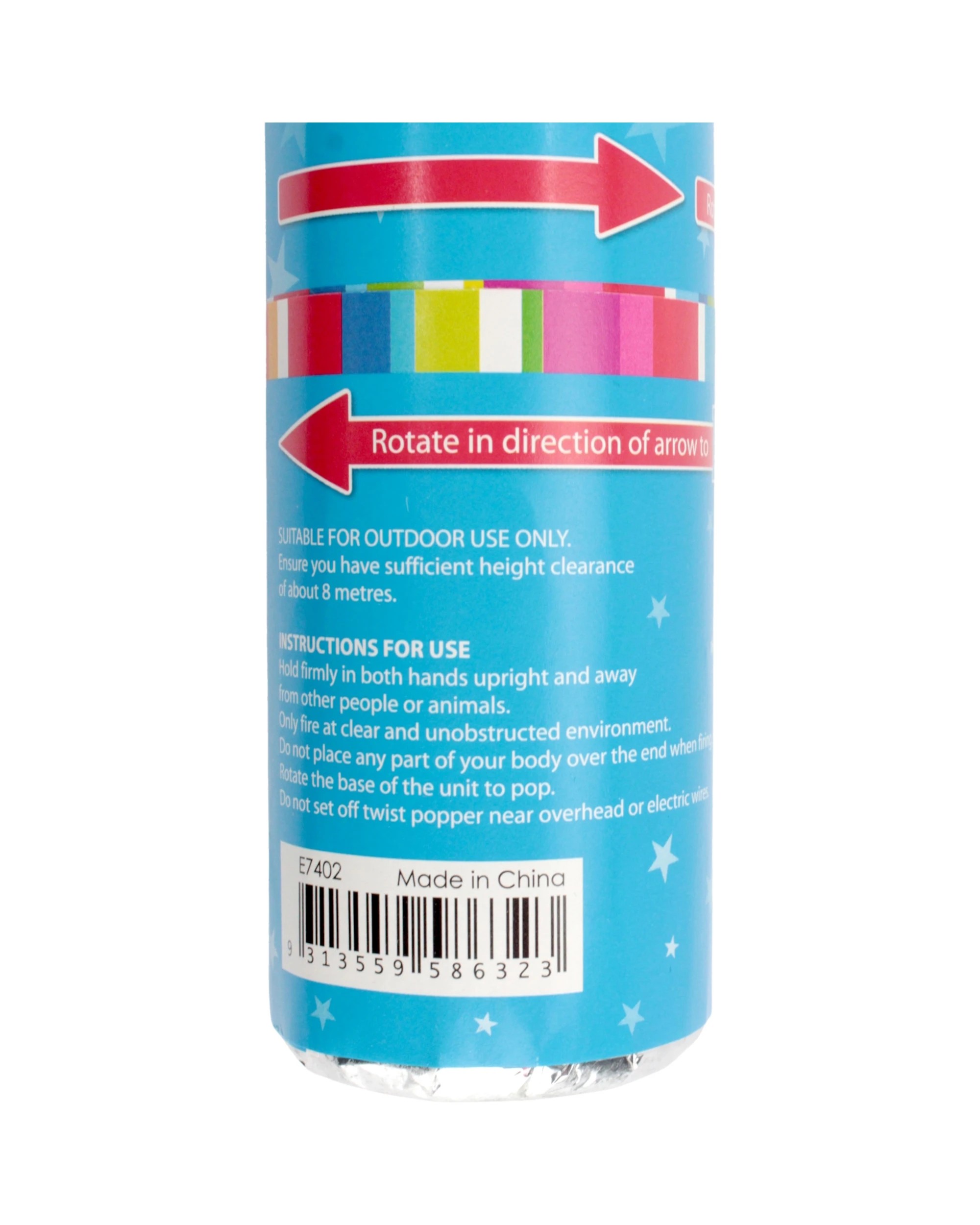 3 Artwrap Large Confetti Twist Party Popper, 3 of 4