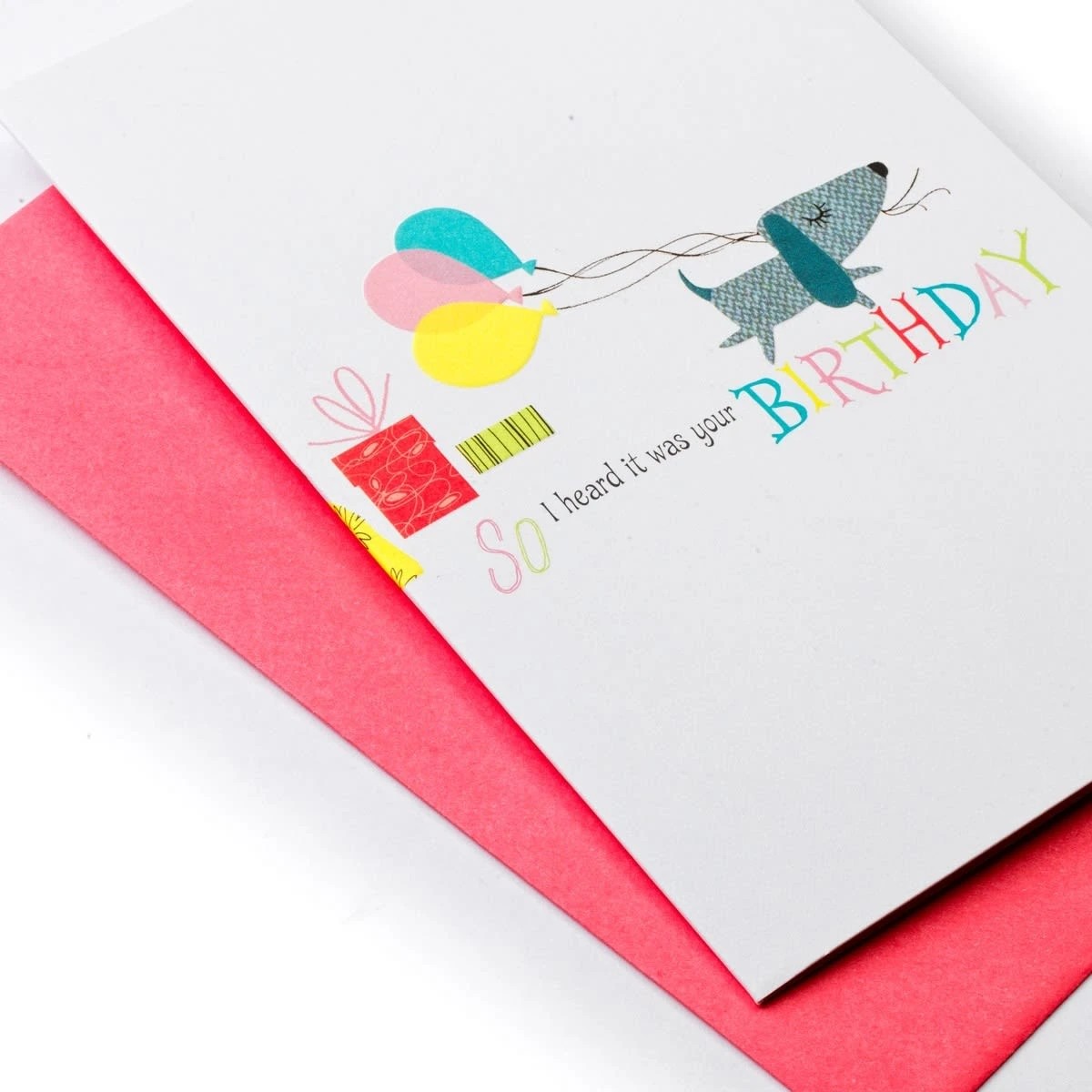 3 Hallmark Birthday Card - Dog with Balloons and Presents, 3 of 3