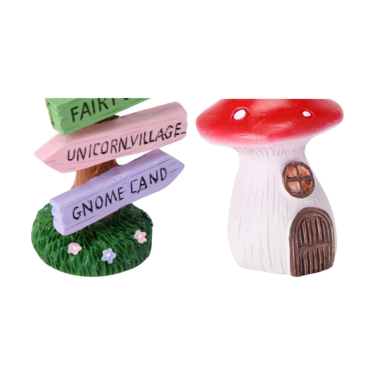 6 Fairy Garden: Sign and Mushroom House, 6 of 8