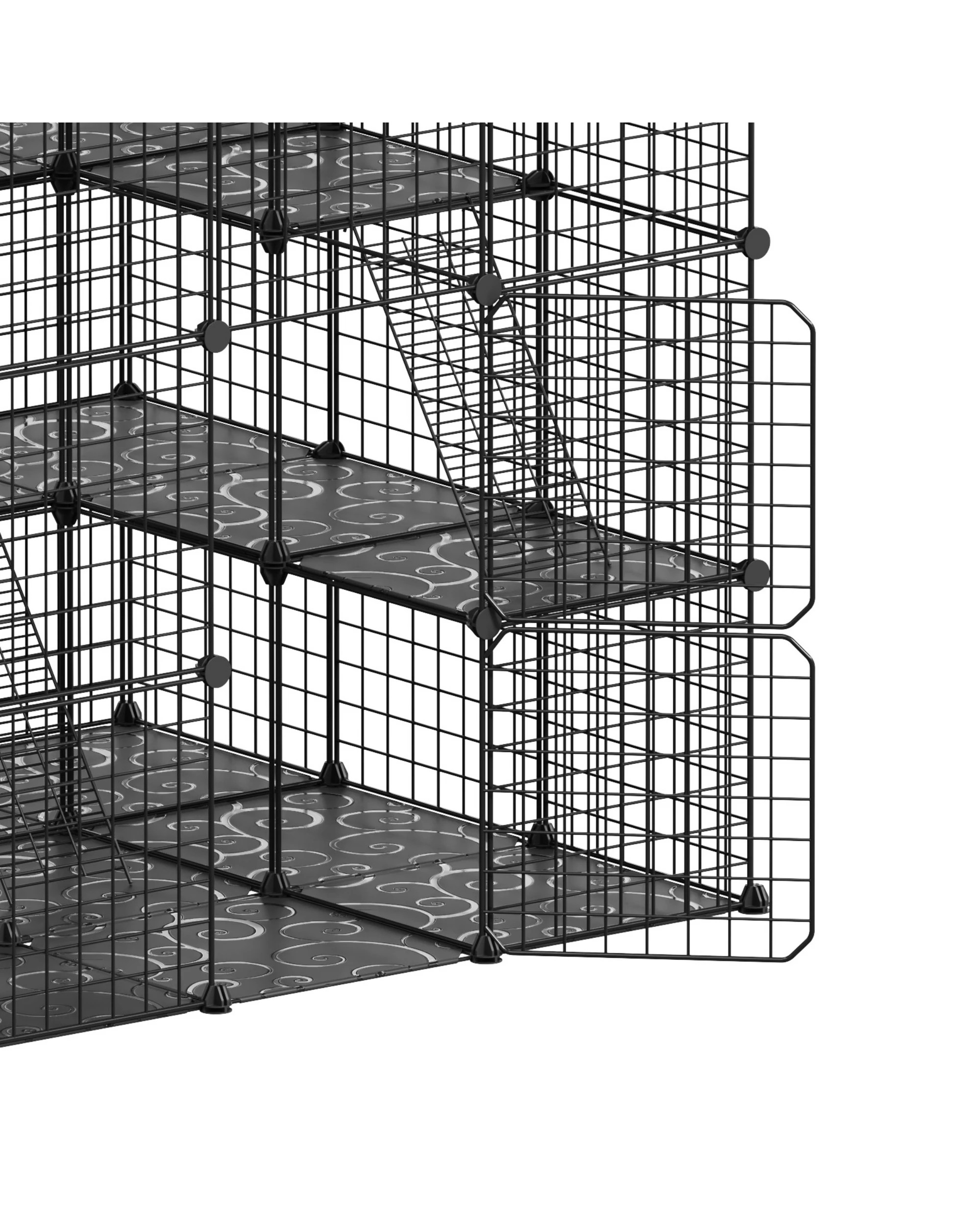 5 Advwin 4 Tier DIY Cat Cage Pet Crate Cat Villa Cat Enclosure, 5 of 8