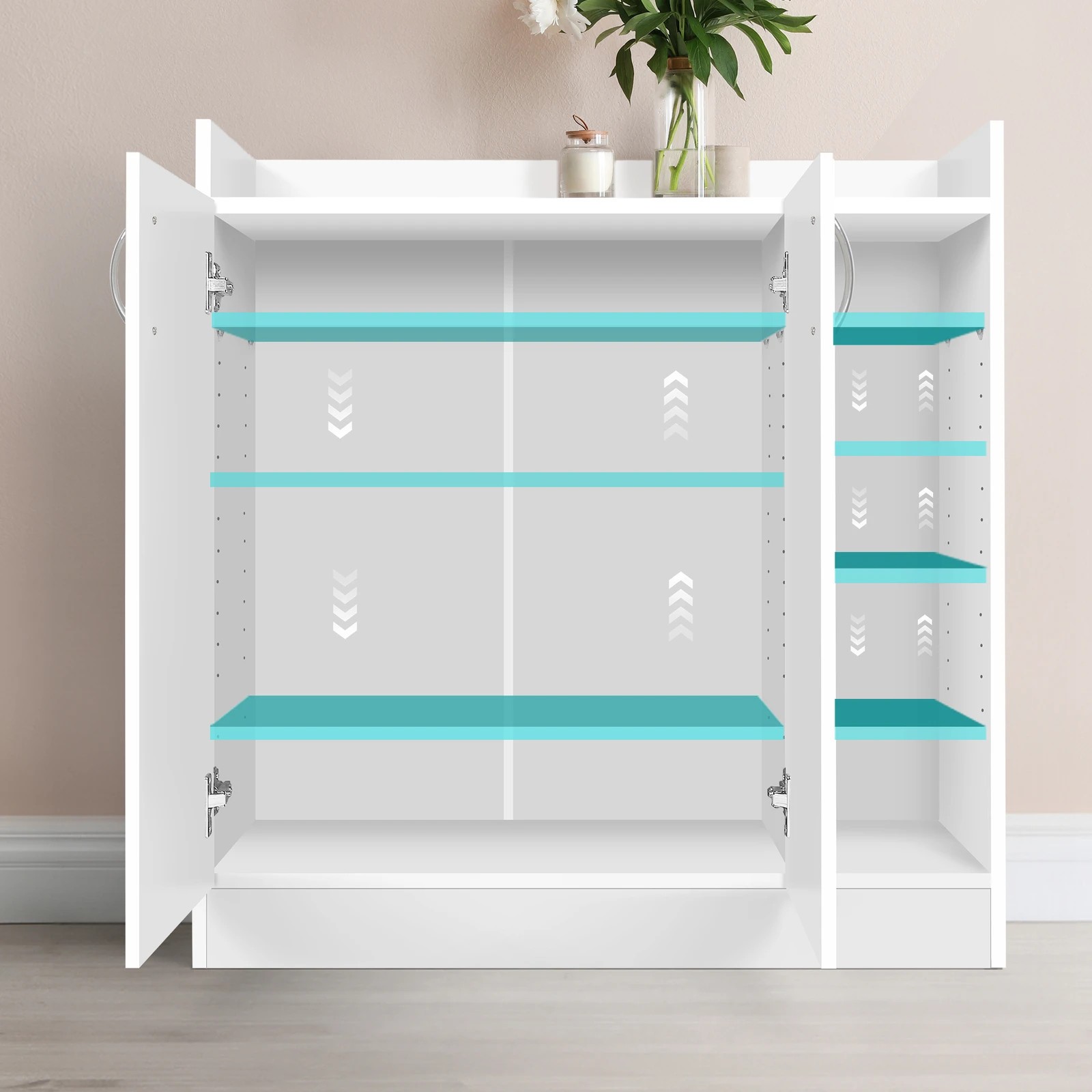 4 Alfordson Shoe Cabinet Storage Rack 21 Pairs - White, 4 of 10