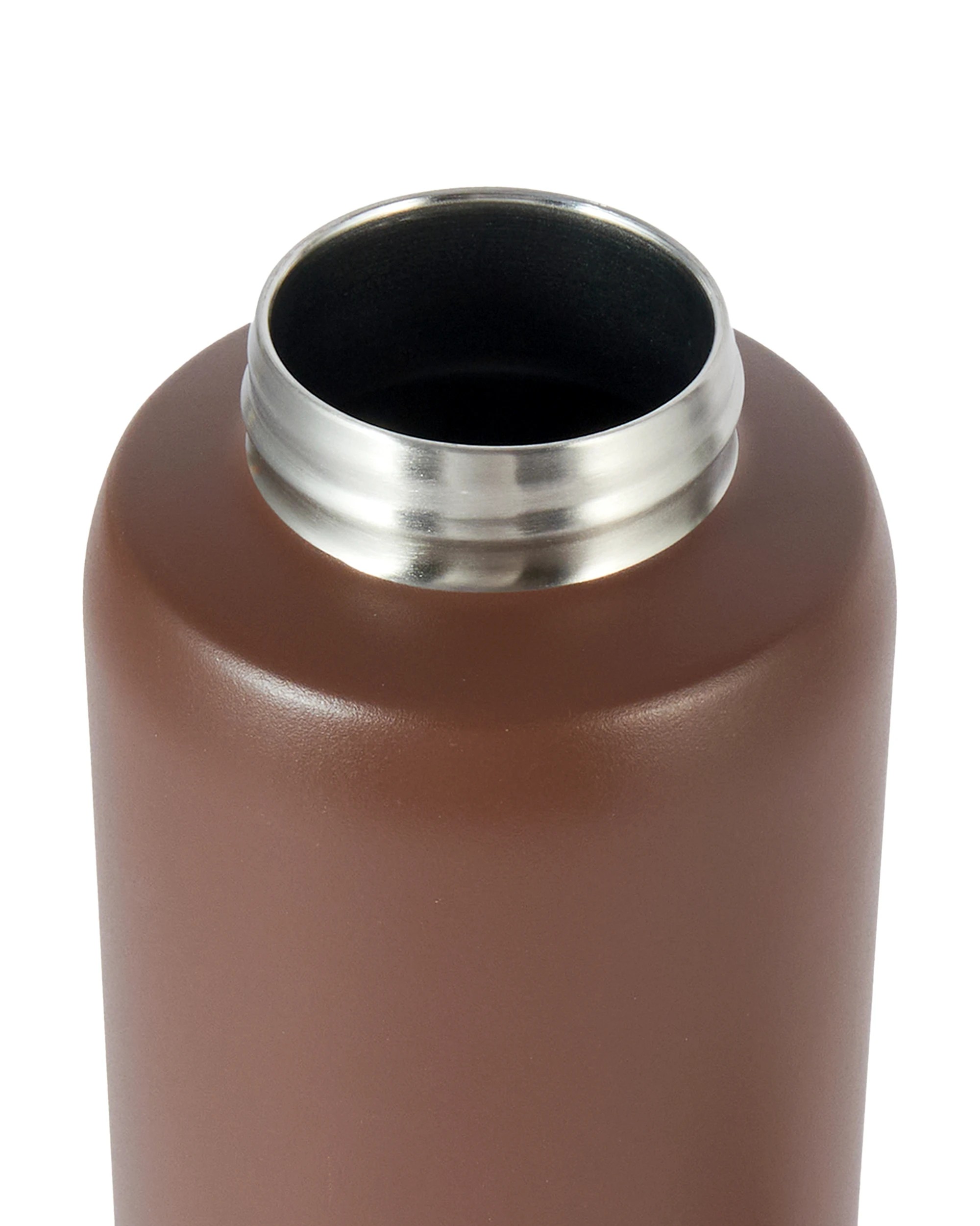 6 940ml Chocolate Stainless Steel Dual Lid Bottle, 6 of 7