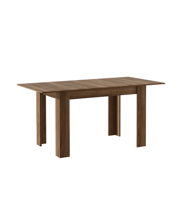 Oikiture 160cm Extendable Dining Table Kitchen Restaurant Cafe