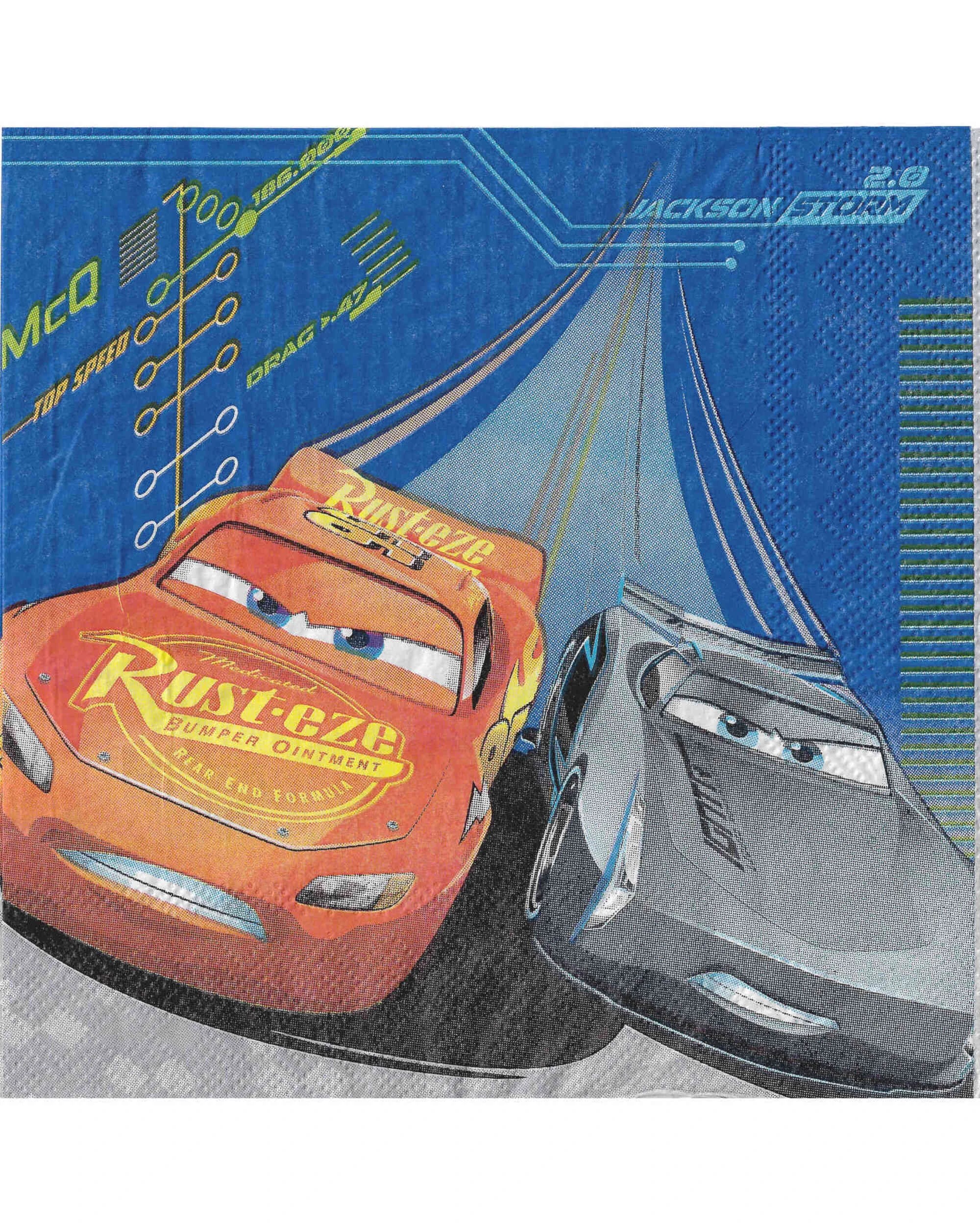 1 Disney Cars 3 Large Napkins Serviettes Pack of 16, 1 of 1