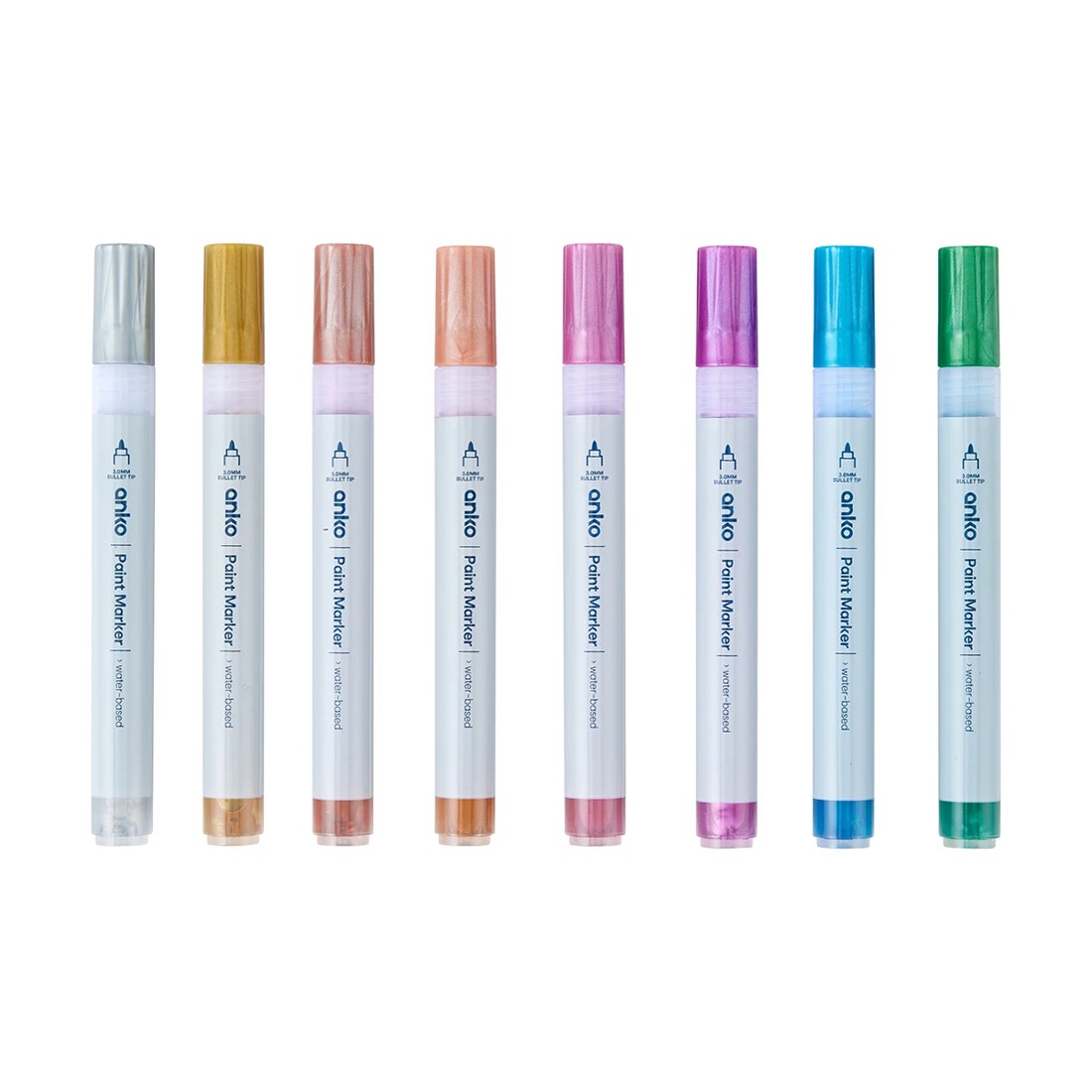 2 8 Pack Acrylic Paint Markers - Metallic, 2 of 4