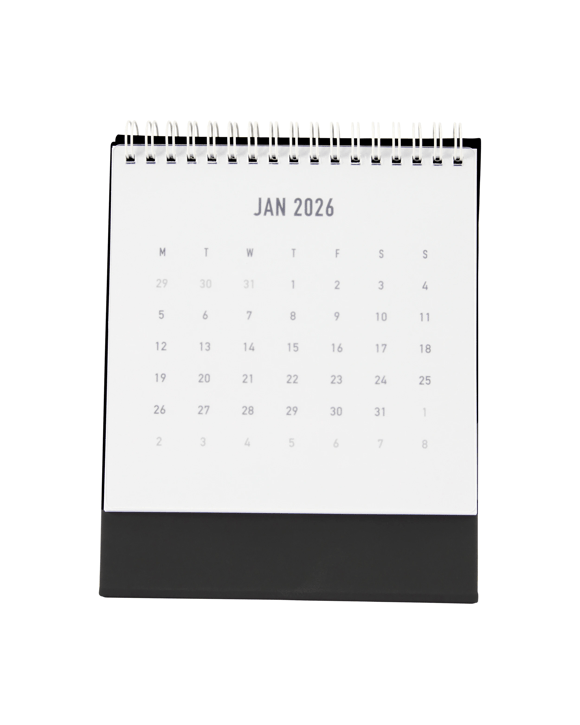 2026 Desk Black Calendar