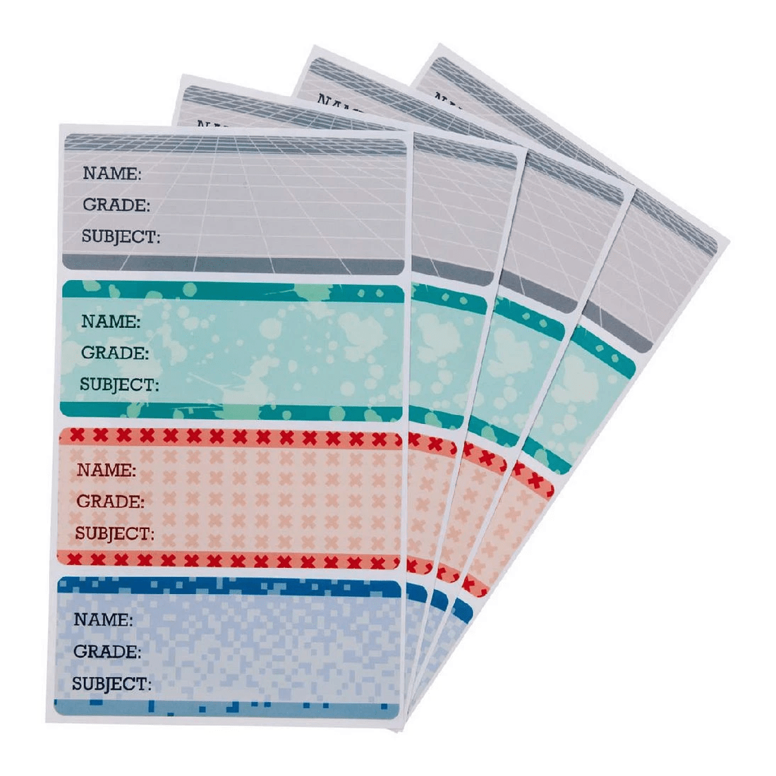 3 Studymate Book Labels Primary Colours 16 pack, 3 of 3