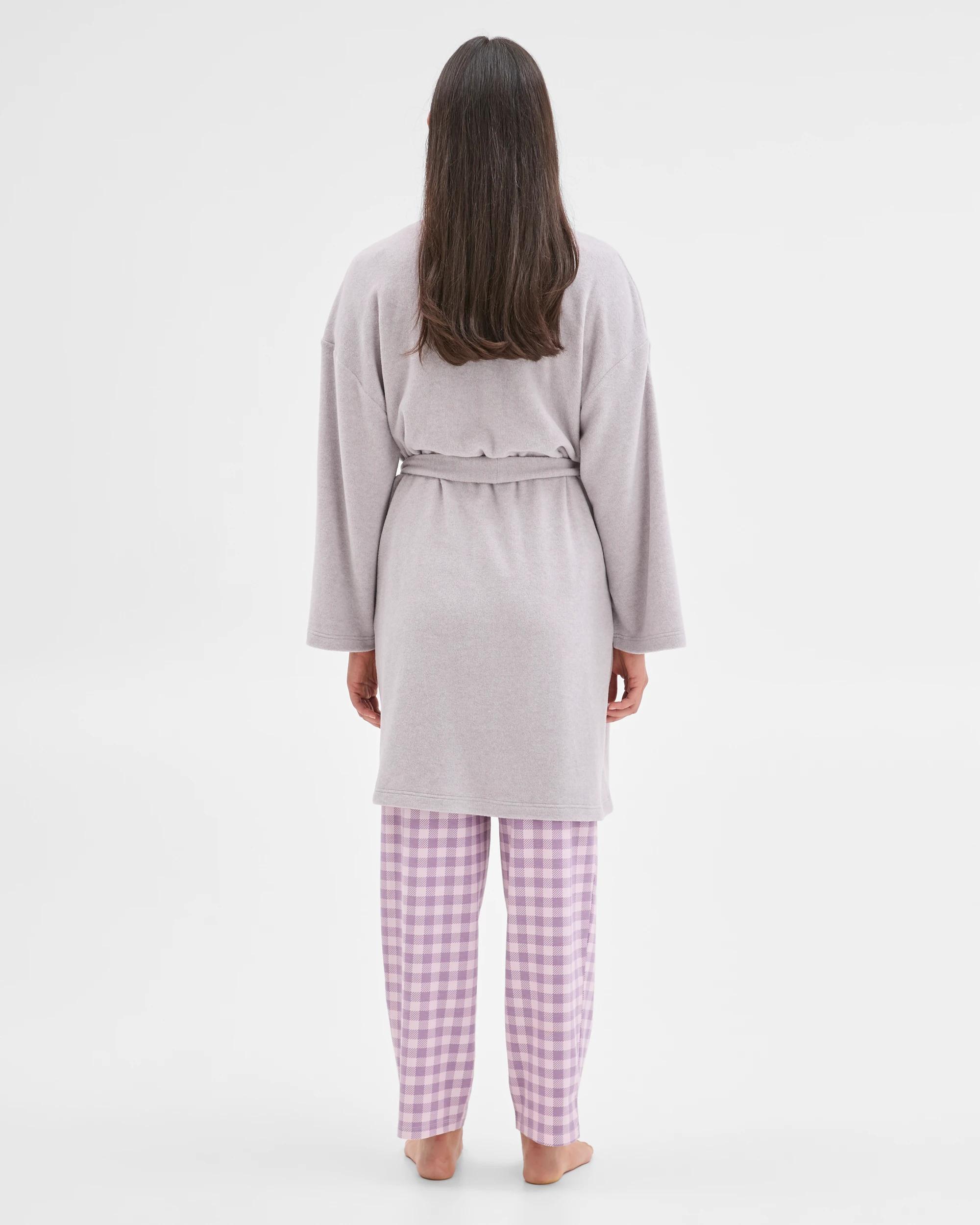 6 Target Woman Cosy Short Sleep Robe GREY, 6 of 7