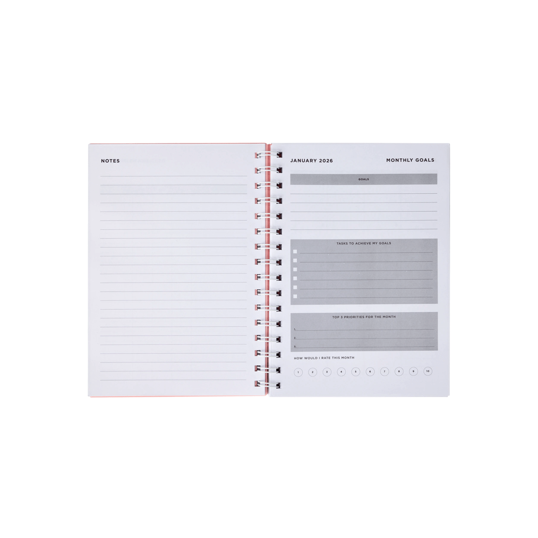 6 2026 A5 Student Diary - Pink, 6 of 6