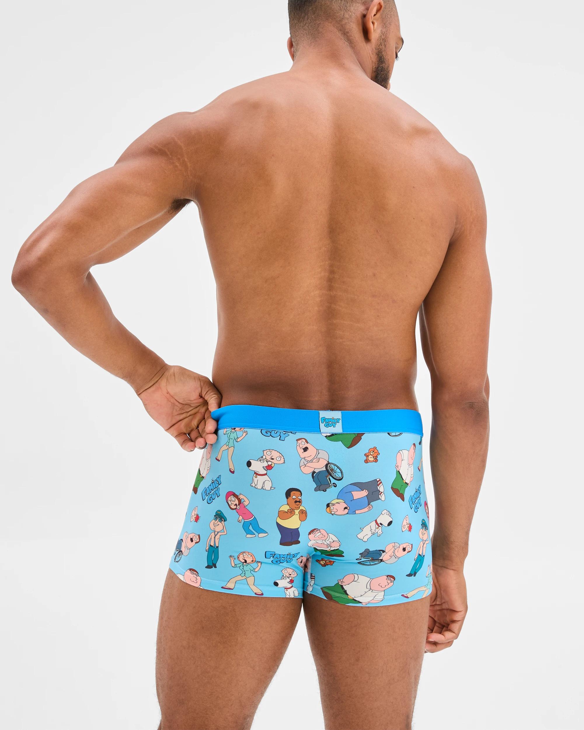 3 Swag Licensed Trunks - Family Guy BLUE, 3 of 4