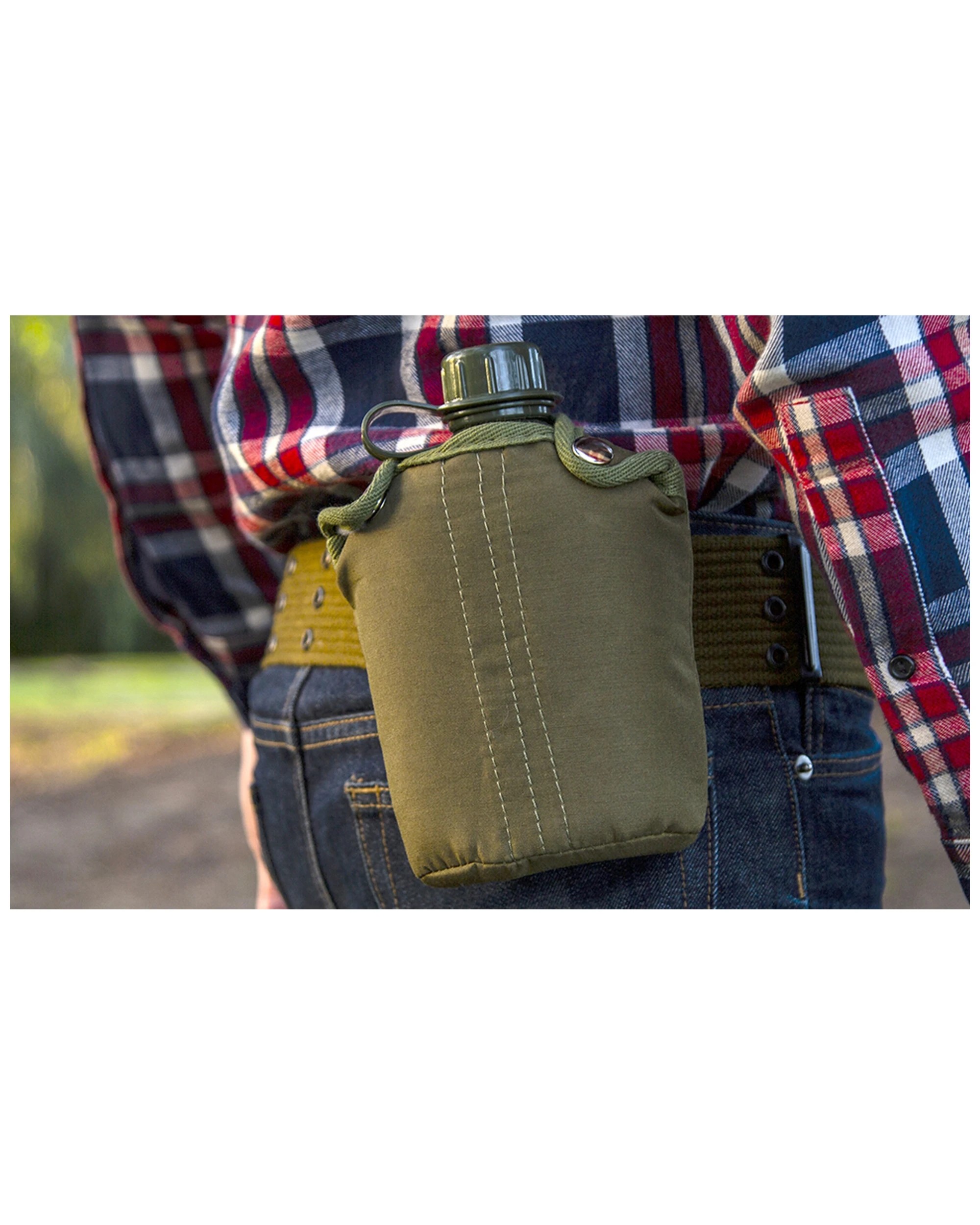 3 Wildtrak 1qt Spill-Proof Canteen Water Container With Cover No BPA Plastic - Green, 3 of 3