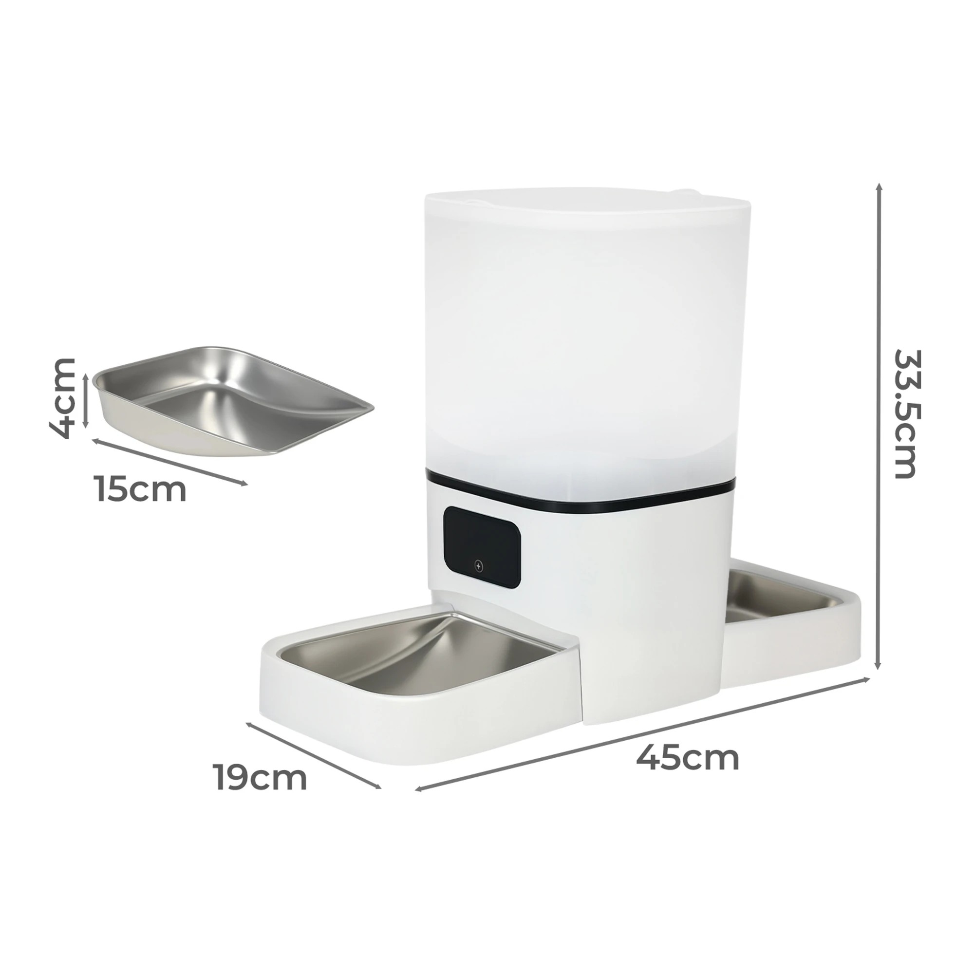 3 Pawz 6L Automatic Pet Feeder Double Bowl, 3 of 9