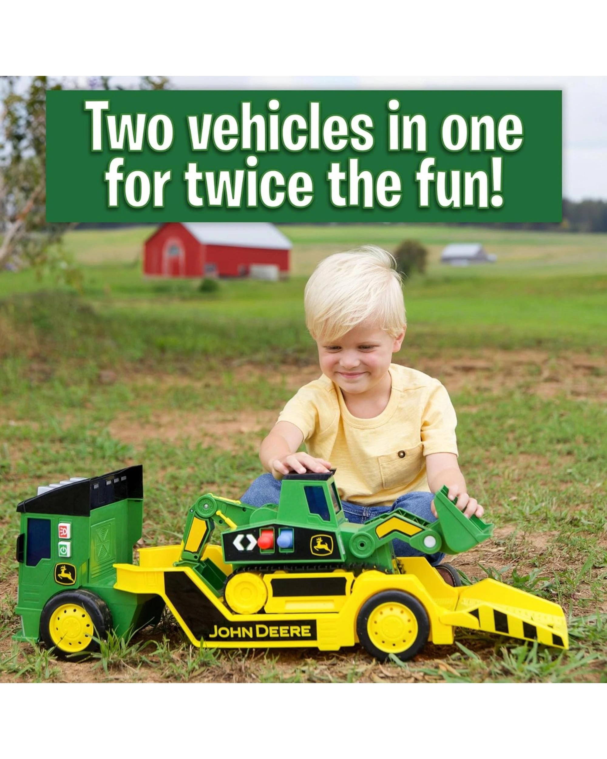3 TOMY John Deere Kids 2-in-1 Mega Mover Truck, 3 of 7