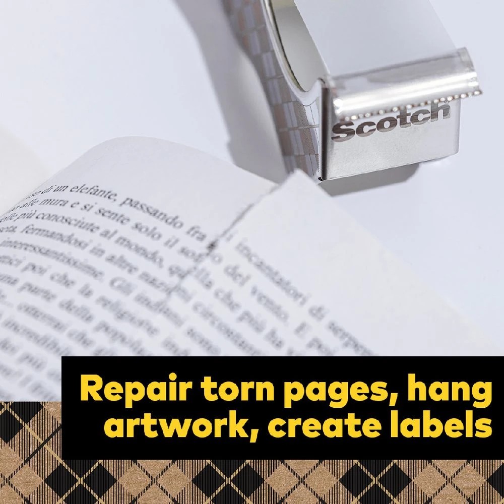 7 Scotch Stainless Steel Refillable Tape Dispenser with Refills, 7 of 9