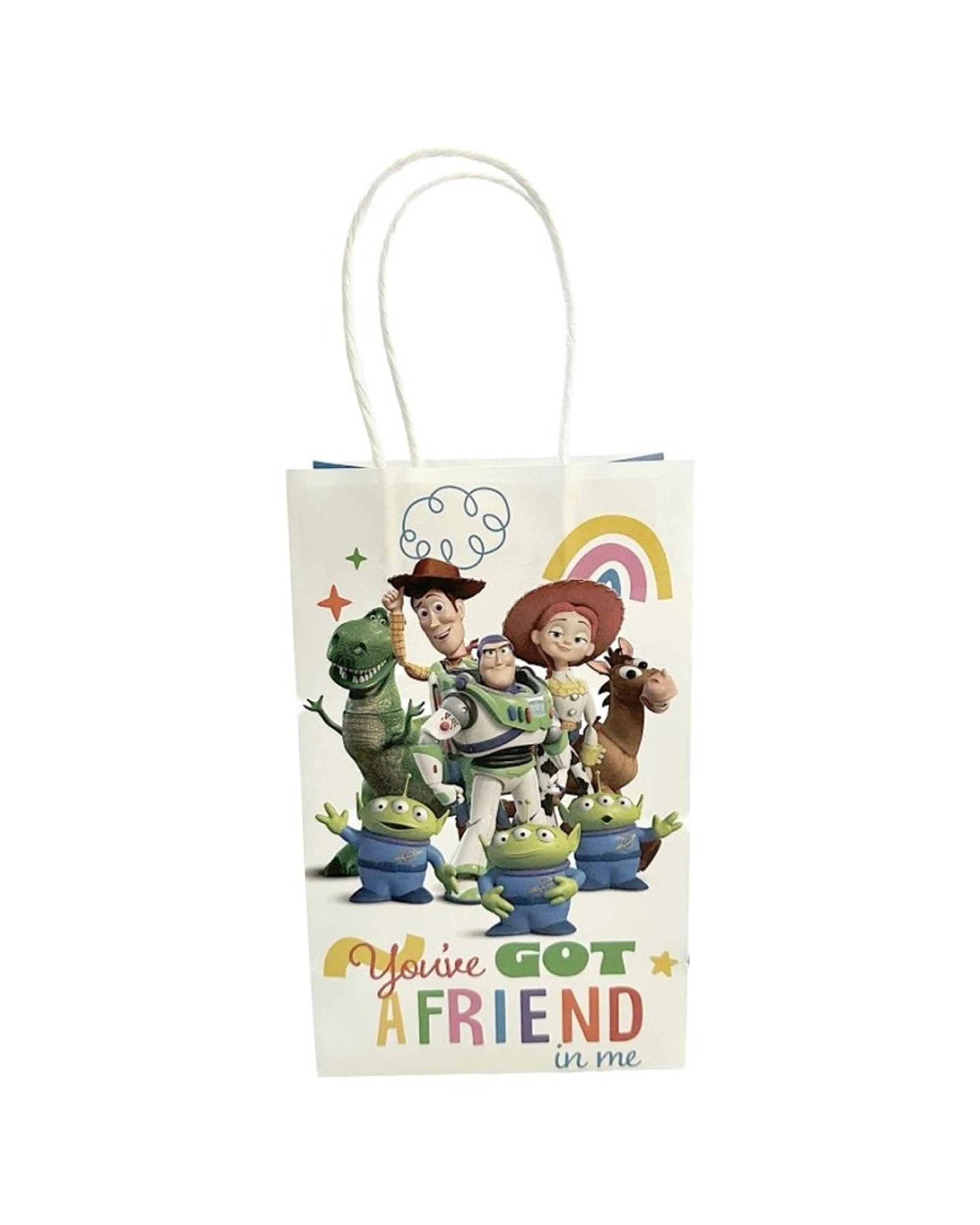 1 Anagram 8pc Toy Story Kids Birthday Party Decorative Kraft Loot Bags - Multi, 1 of 1