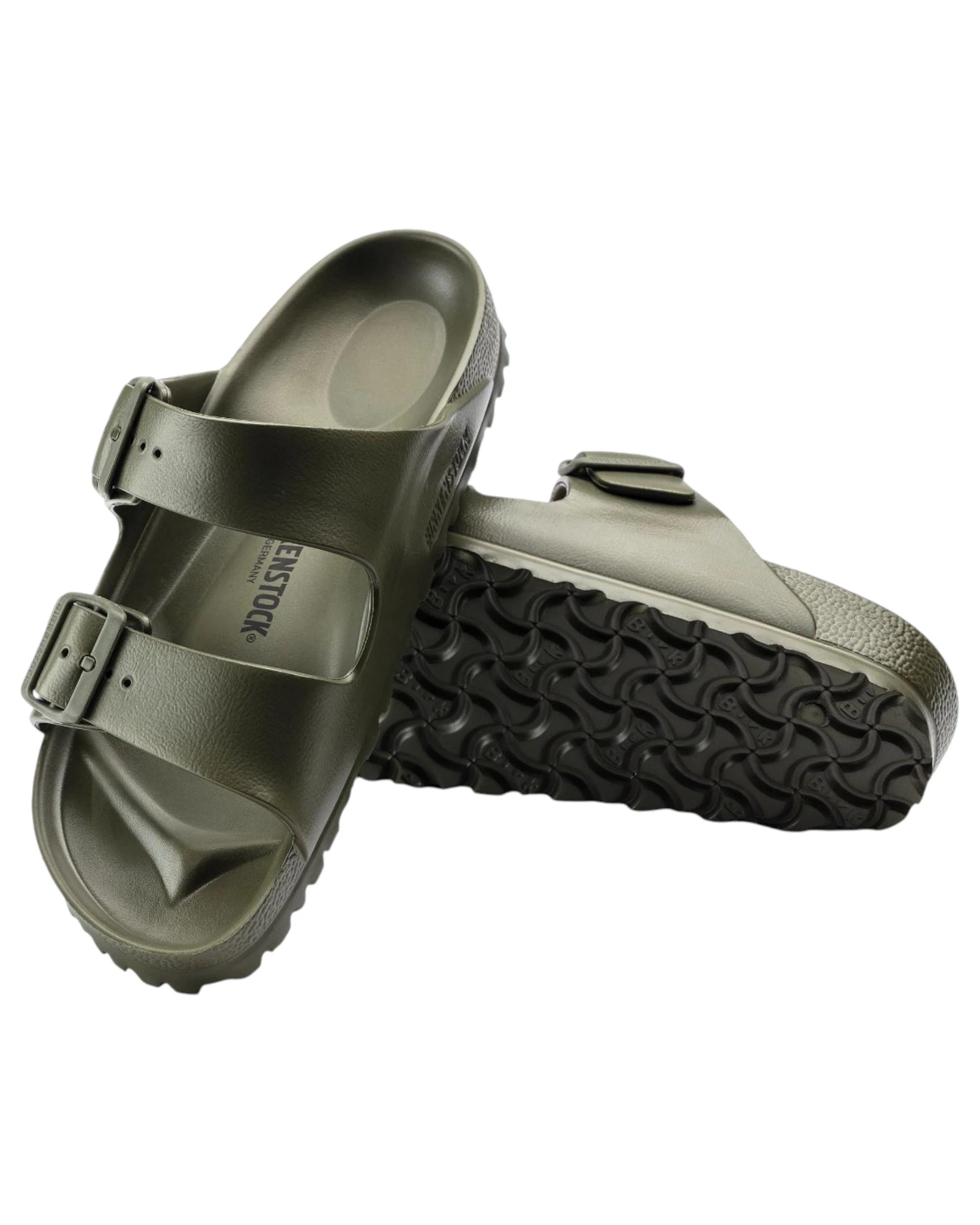 6 Birkenstock Unisex Arizona EVA Narrow Slip On Sandals KHAKI, 6 of 8