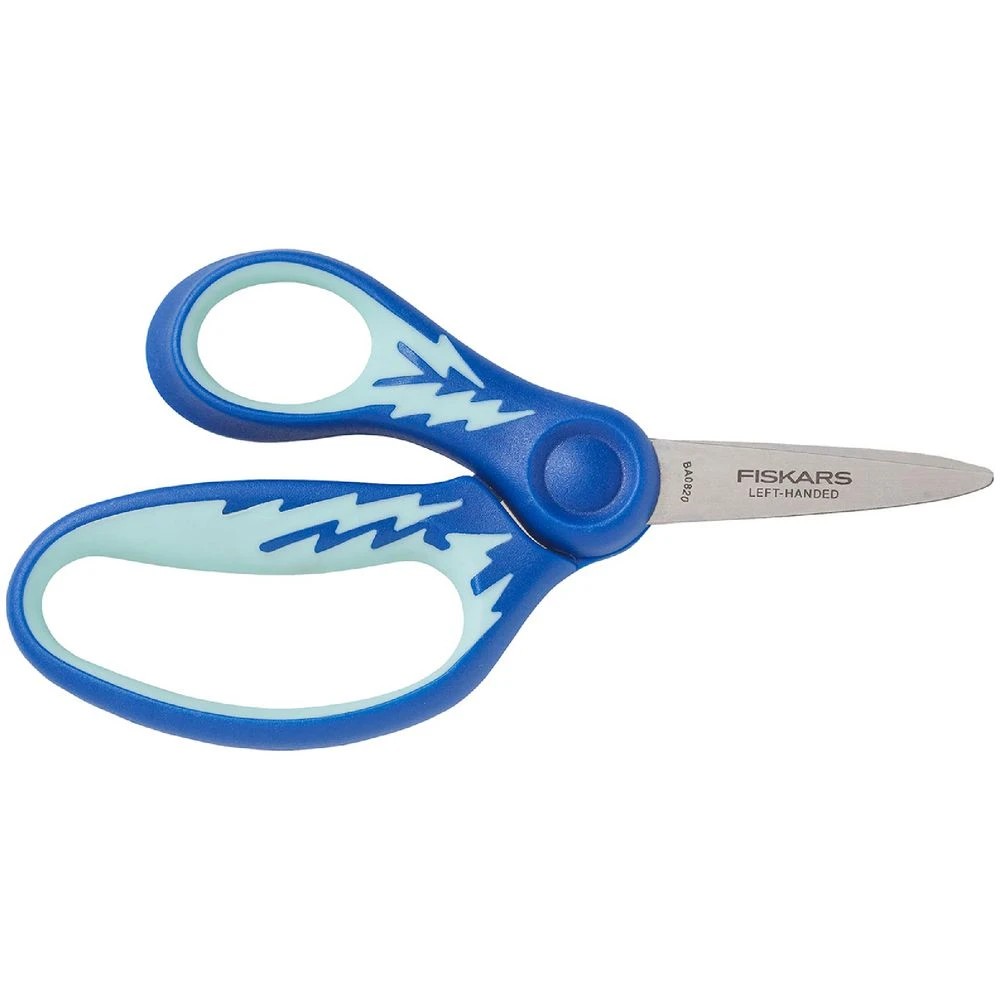 1 Fiskars Softgrip Left Hand Pointed Scissors 5"/12cm Assorted, 1 of 8