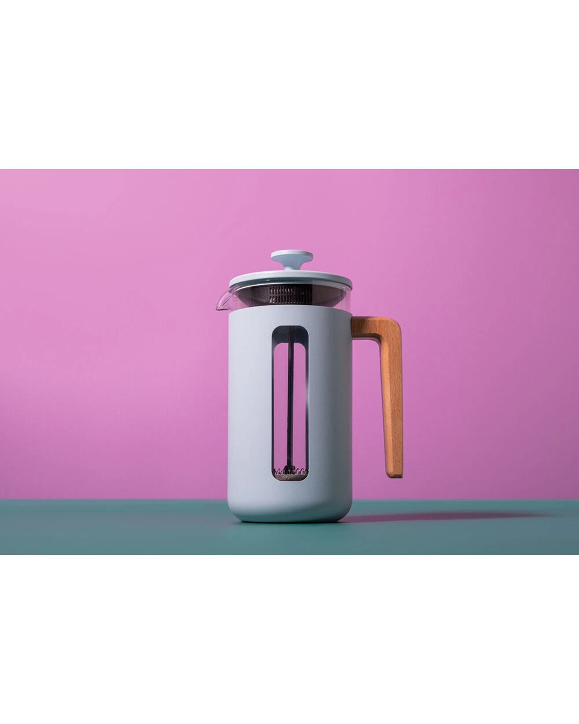 5 La Cafetiere Pisa 8-Cup Cafetiere Glass Coffee Press - Blue, 5 of 6