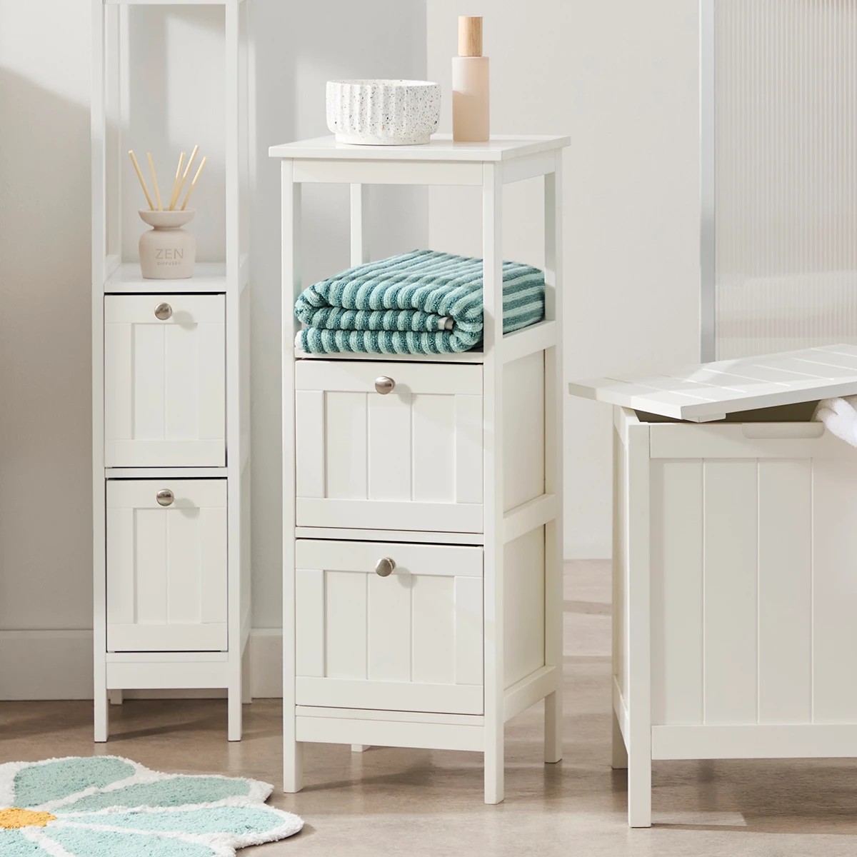 8 Panelled Storage Unit - White, 8 of 8