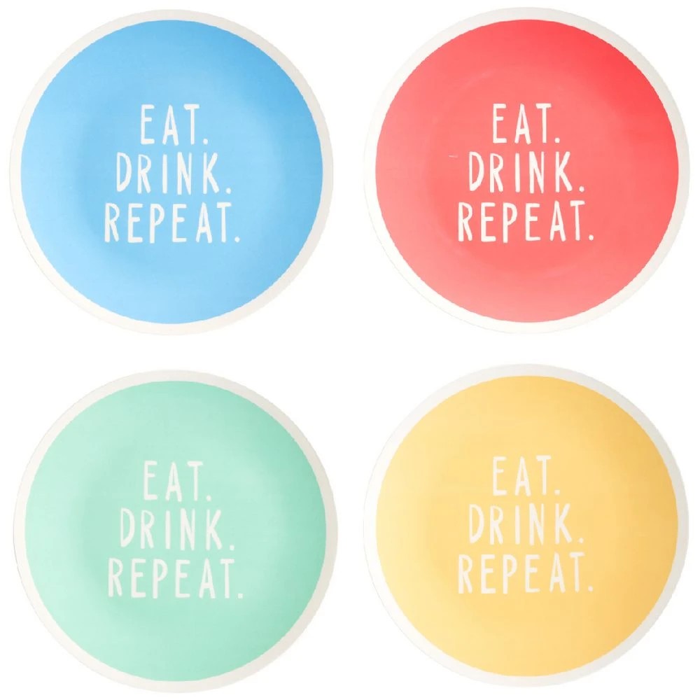 1 Otto Brights Bamboo Plates 4 Pack, 1 of 4
