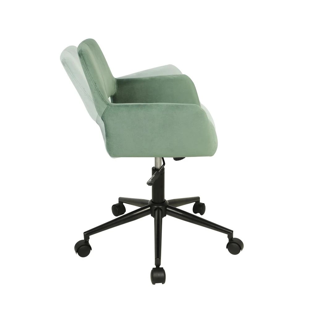 10 Otto Nordby Desk Chair Velvet Green Ergonomic Chairs and Desk Chairs, 10 of 10