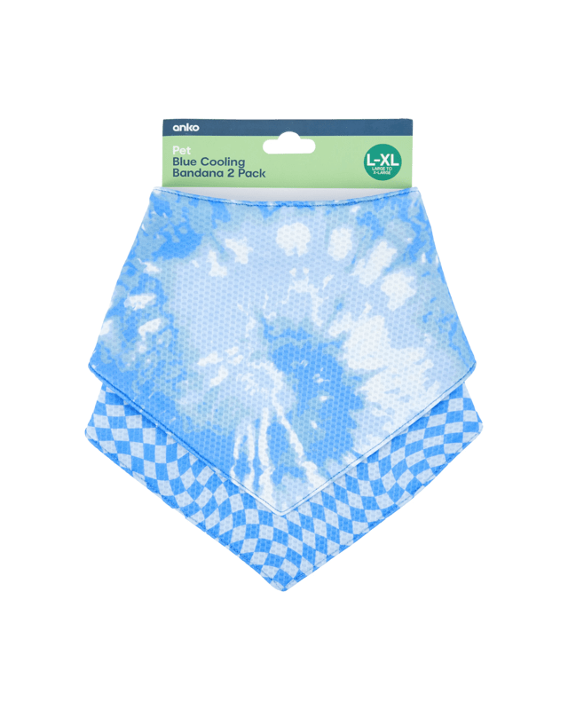 2 Pack Pet Cooling Bandana - Large to Extra Large, 