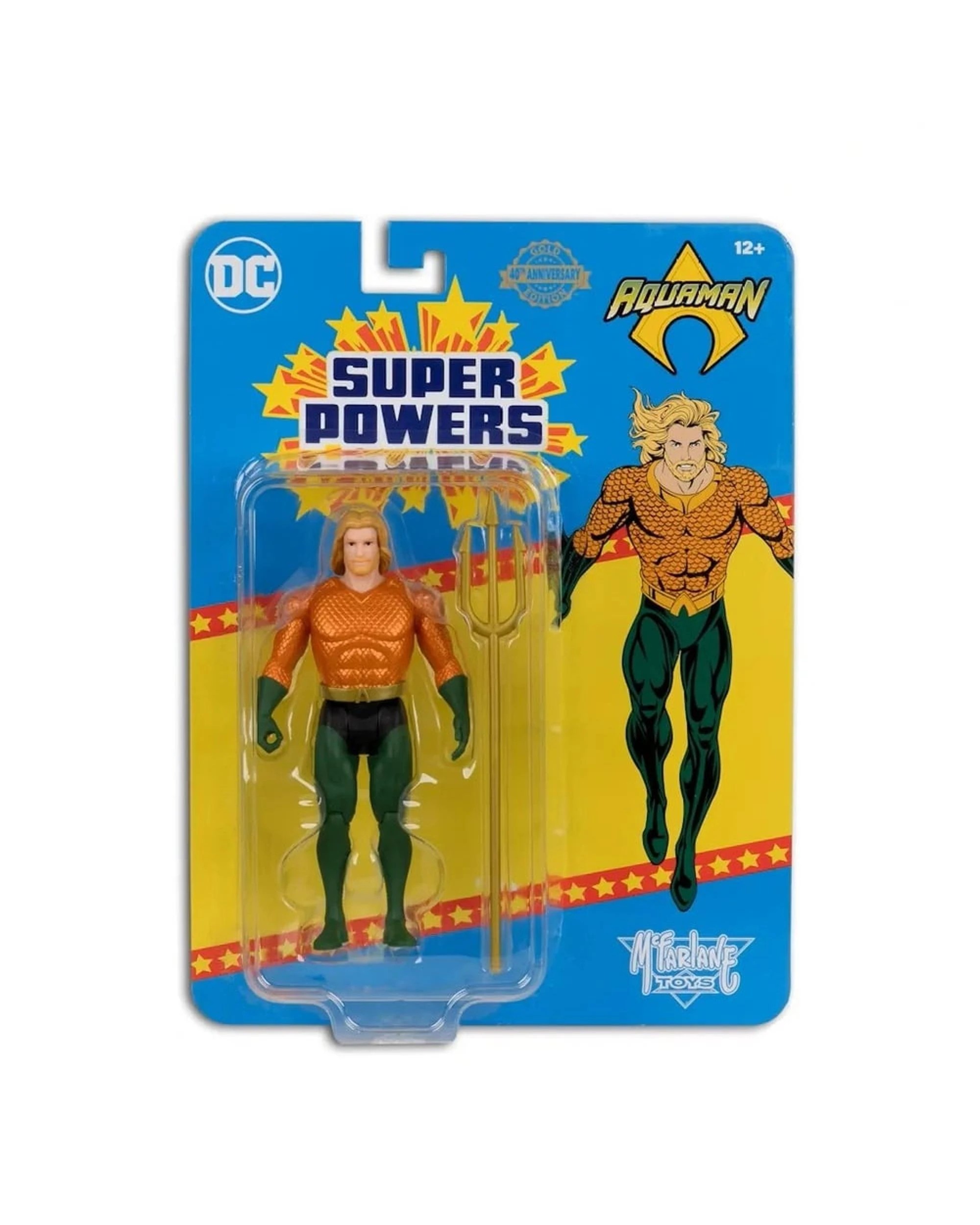 1 McFarlane DC Super Powers 40th Anniversary Gold Edition Aquaman Figure, 1 of 3