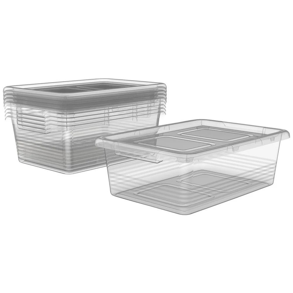 1 J.Burrows 10L Storage Container 6 Pack, 1 of 6