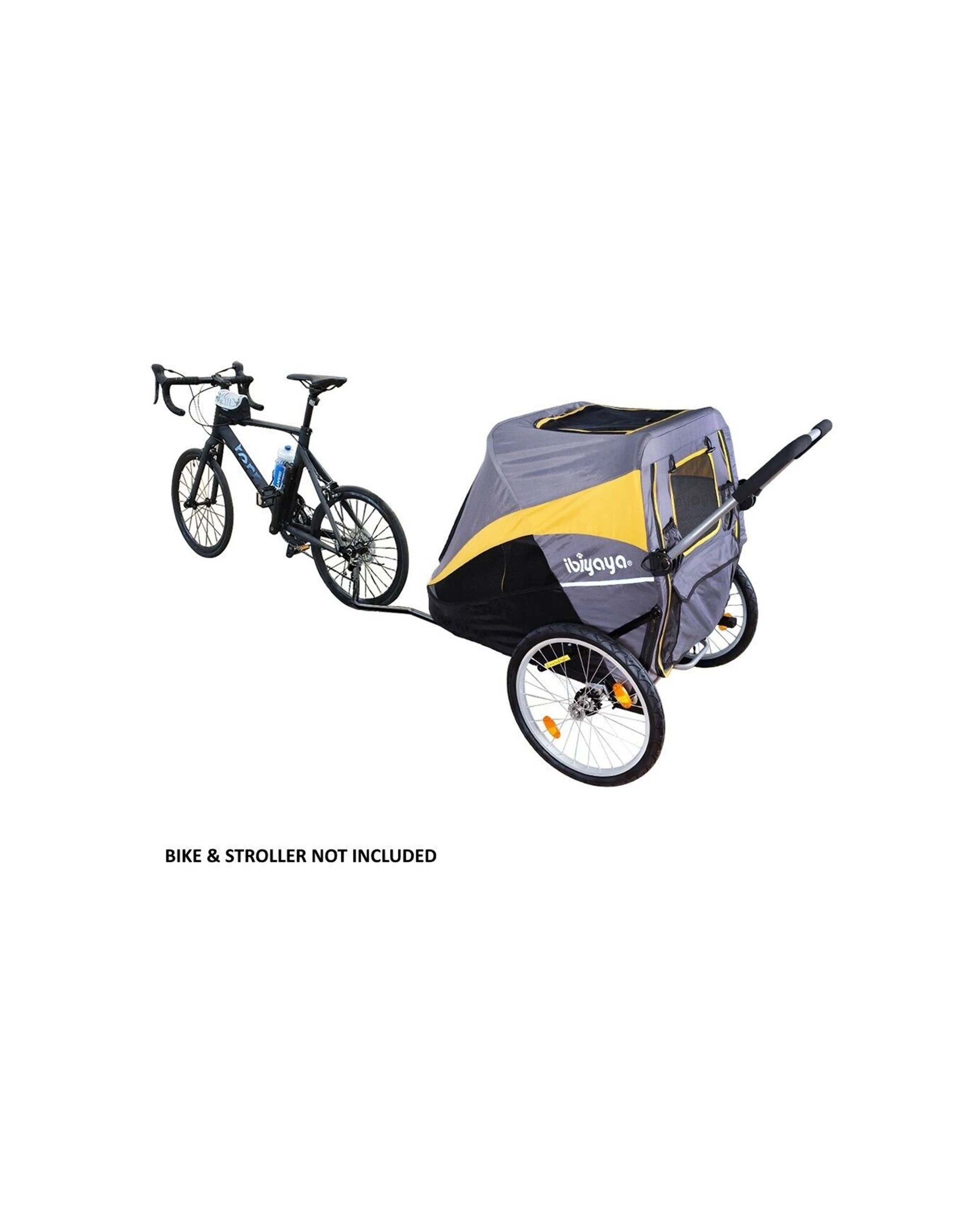 3 Ibiyaya Bike Tow Bar Steel For Pet Stroller Trailer Attachment Fits Most Bikes - Black, 3 of 6