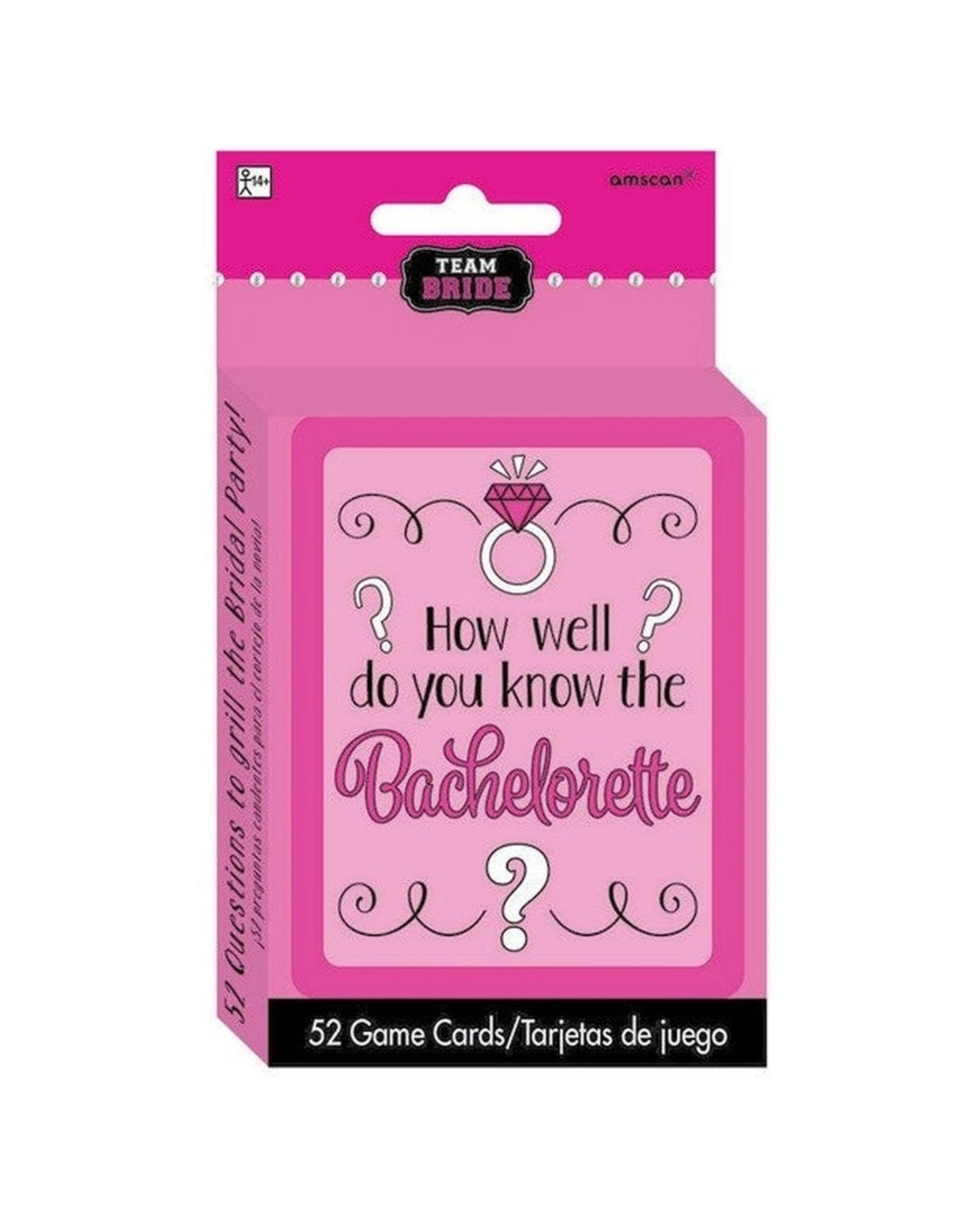 1 Anagram How Well Do You Know Bachelorette Bridal Shower Party Card Game Set - Pink, 1 of 1