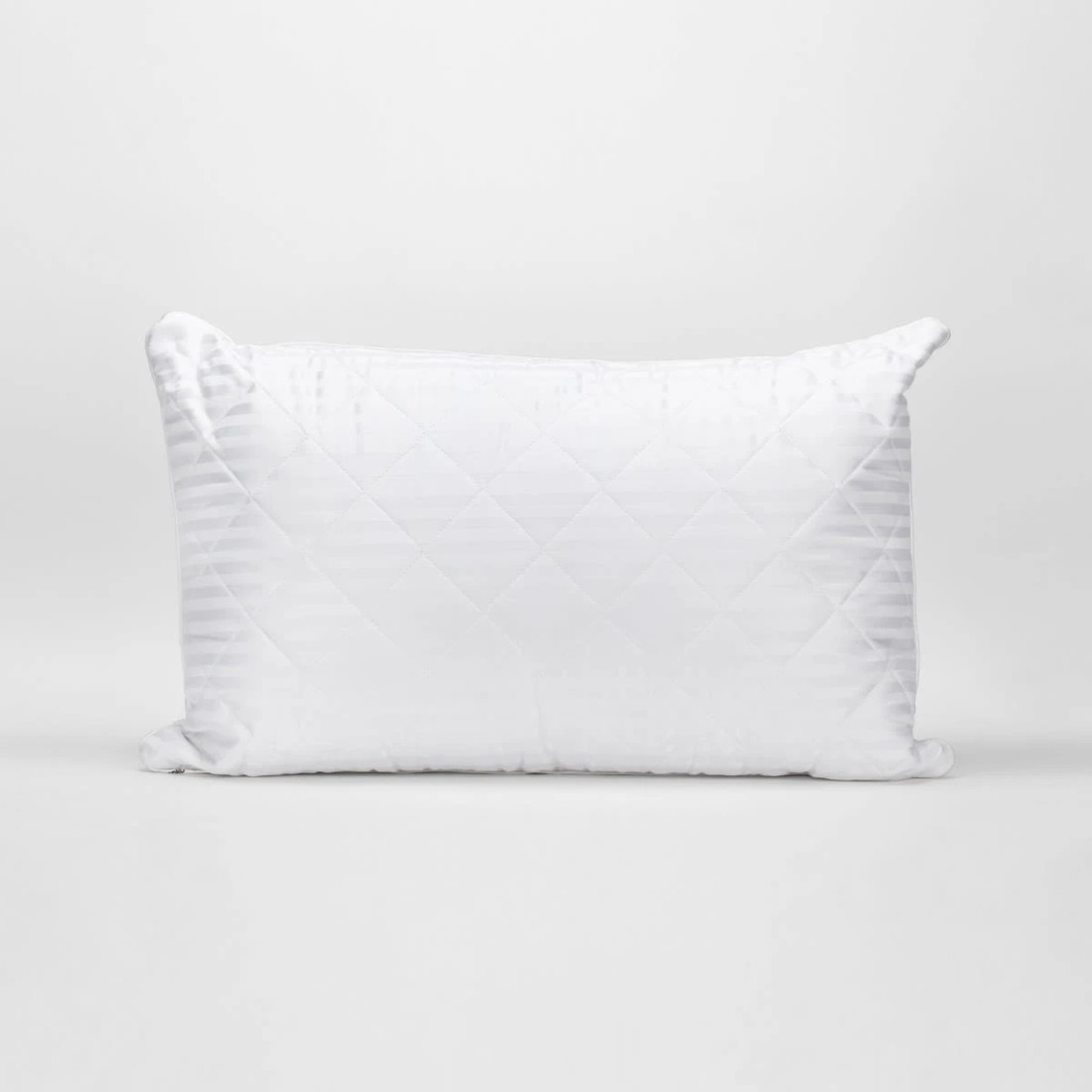 2 Luxury Quilted Pillow - High Profile, White, 2 of 6