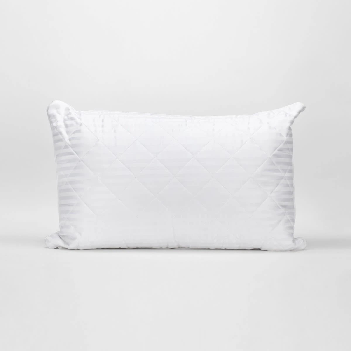 2 Luxury Quilted Pillow - High Profile, White, 2 of 6