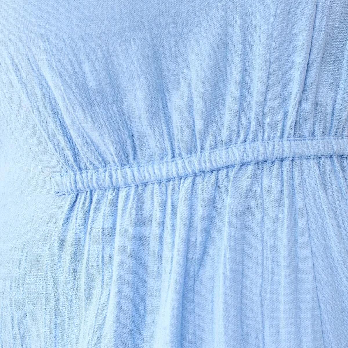 6 Curve Sleeveless Tie Back Dress Blu Crnfwr, 6 of 8